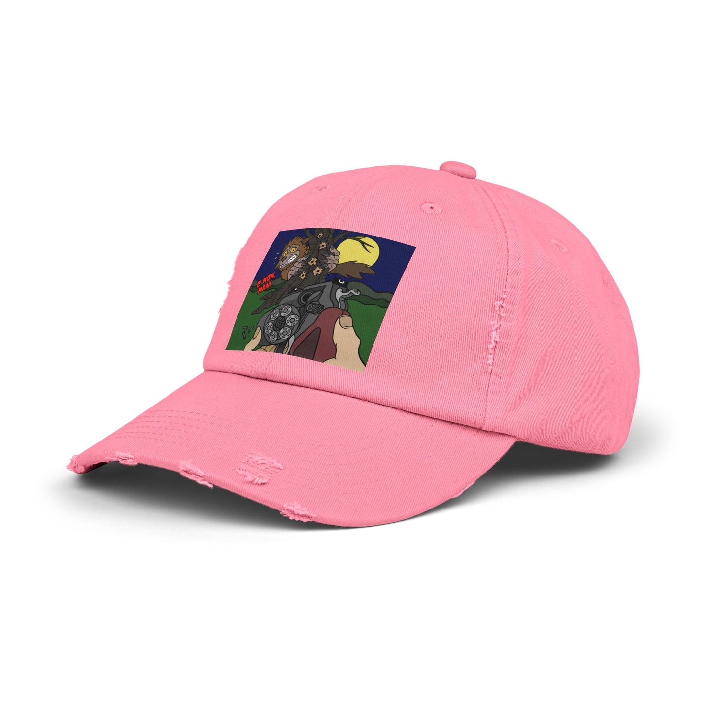 C'mon, Man! Unisex Distressed Cap