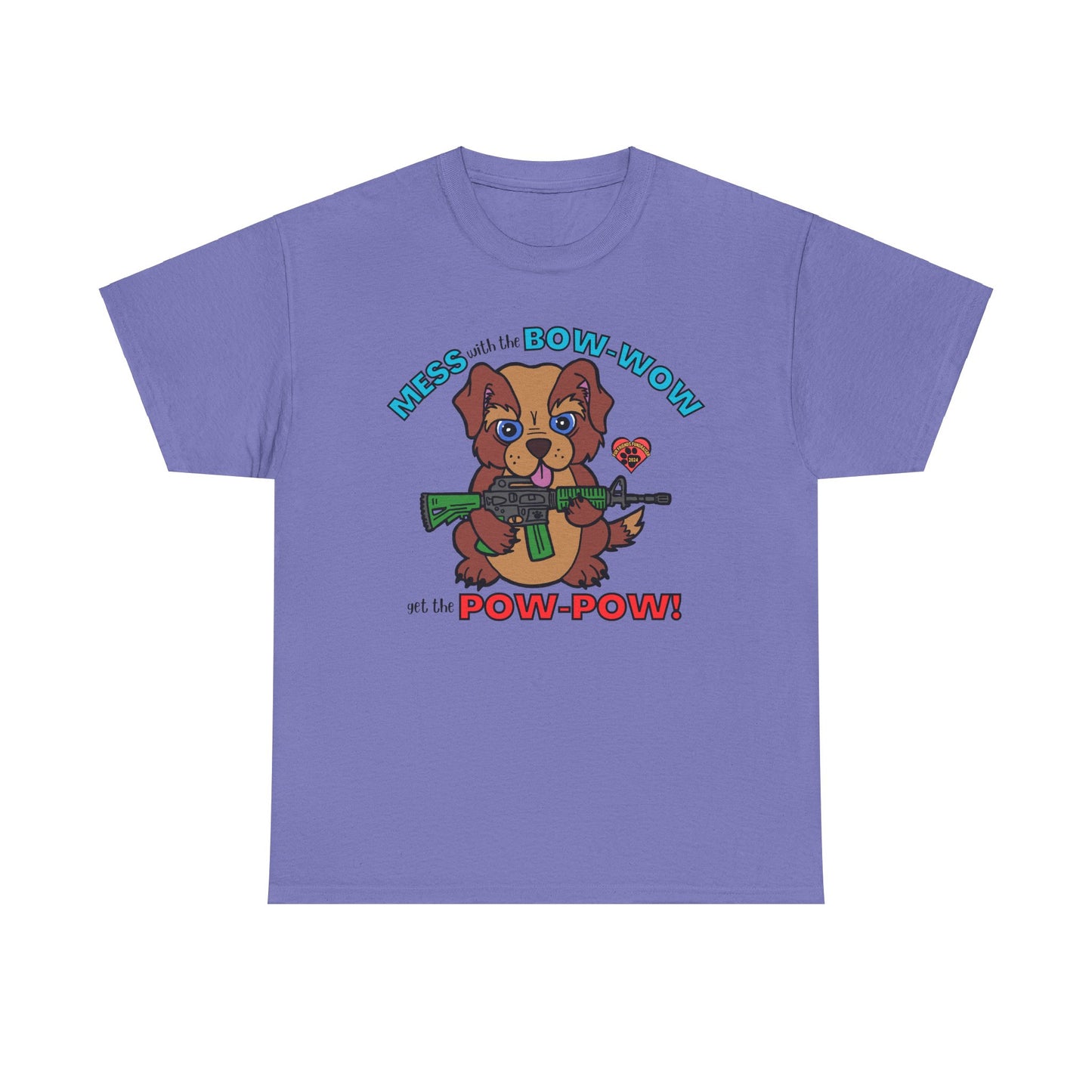 Mess with the Bow-Wow (FFF) Unisex Heavy Cotton Tee