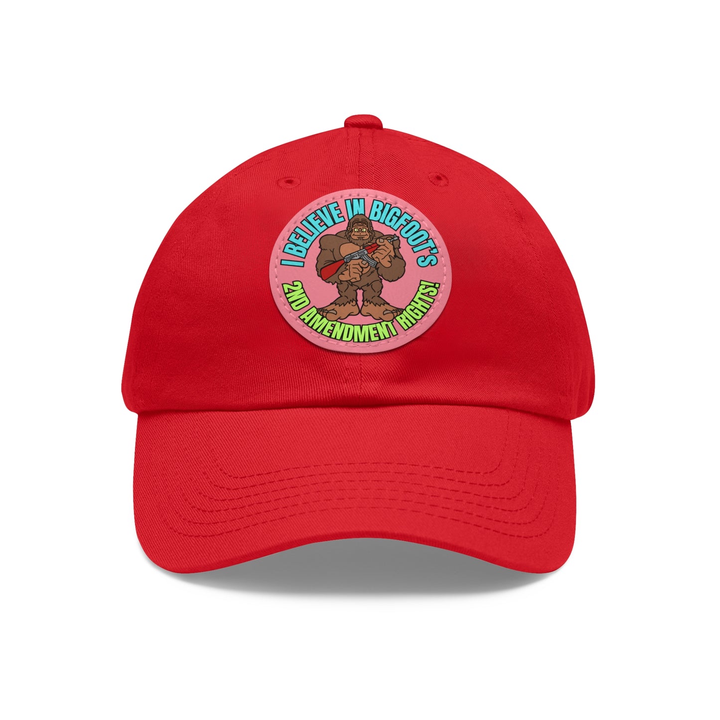 I Believe! Dad Hat with Leather Patch (Round)