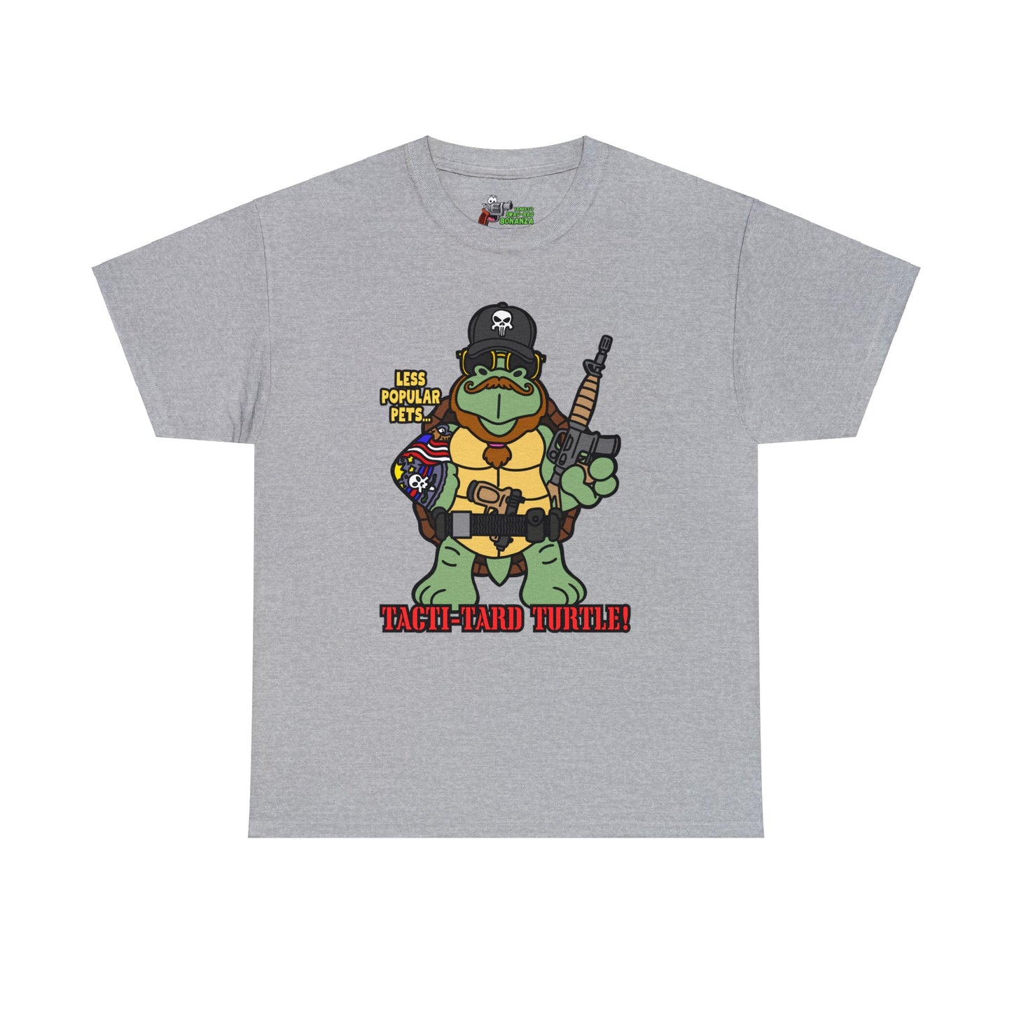 Tacti-Tard Turtle! Unisex Heavy Cotton Tee