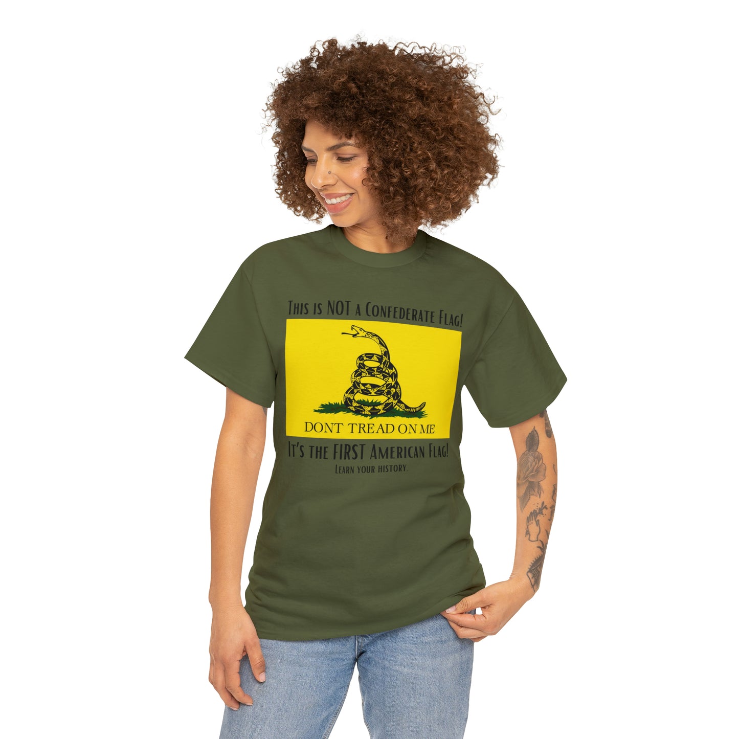 1st American Flag Unisex Heavy Cotton Tee
