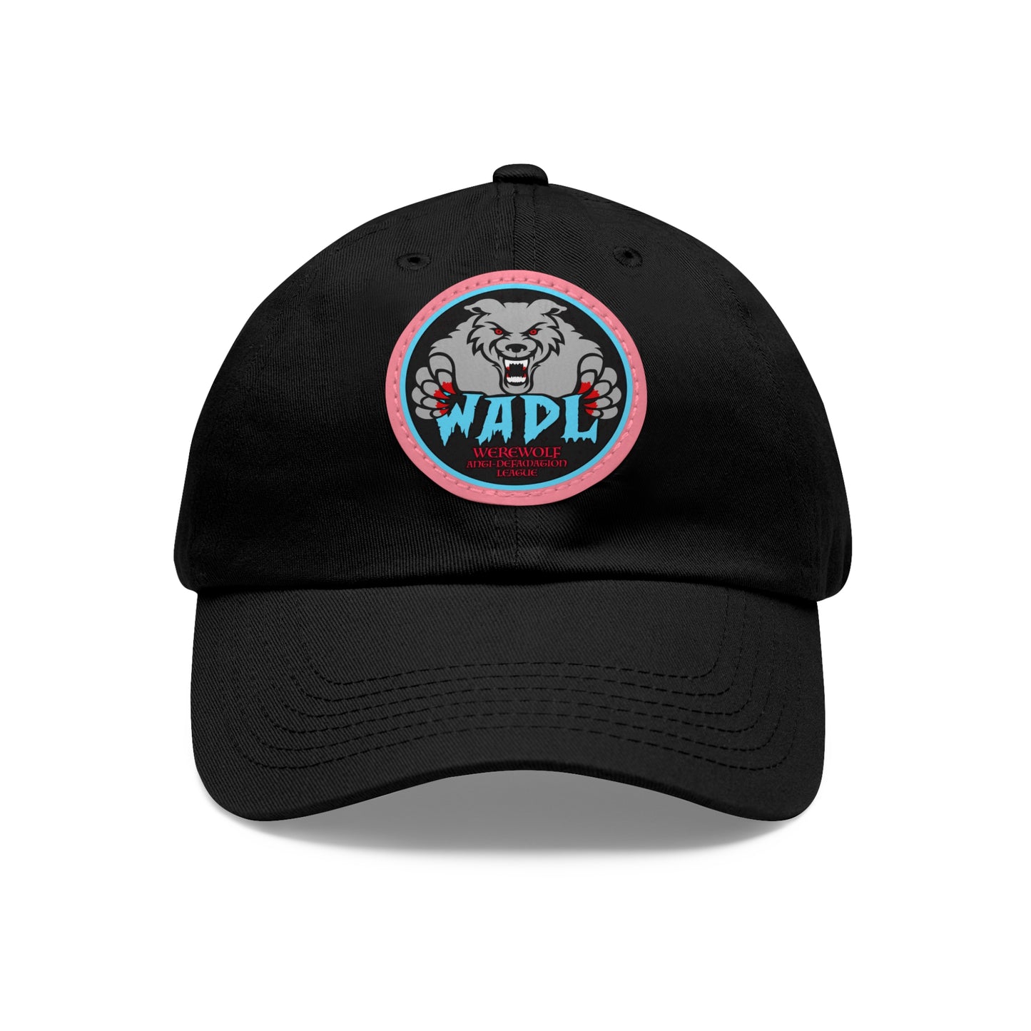 W.A.D.L. Dad Hat with Leather Patch (Round)