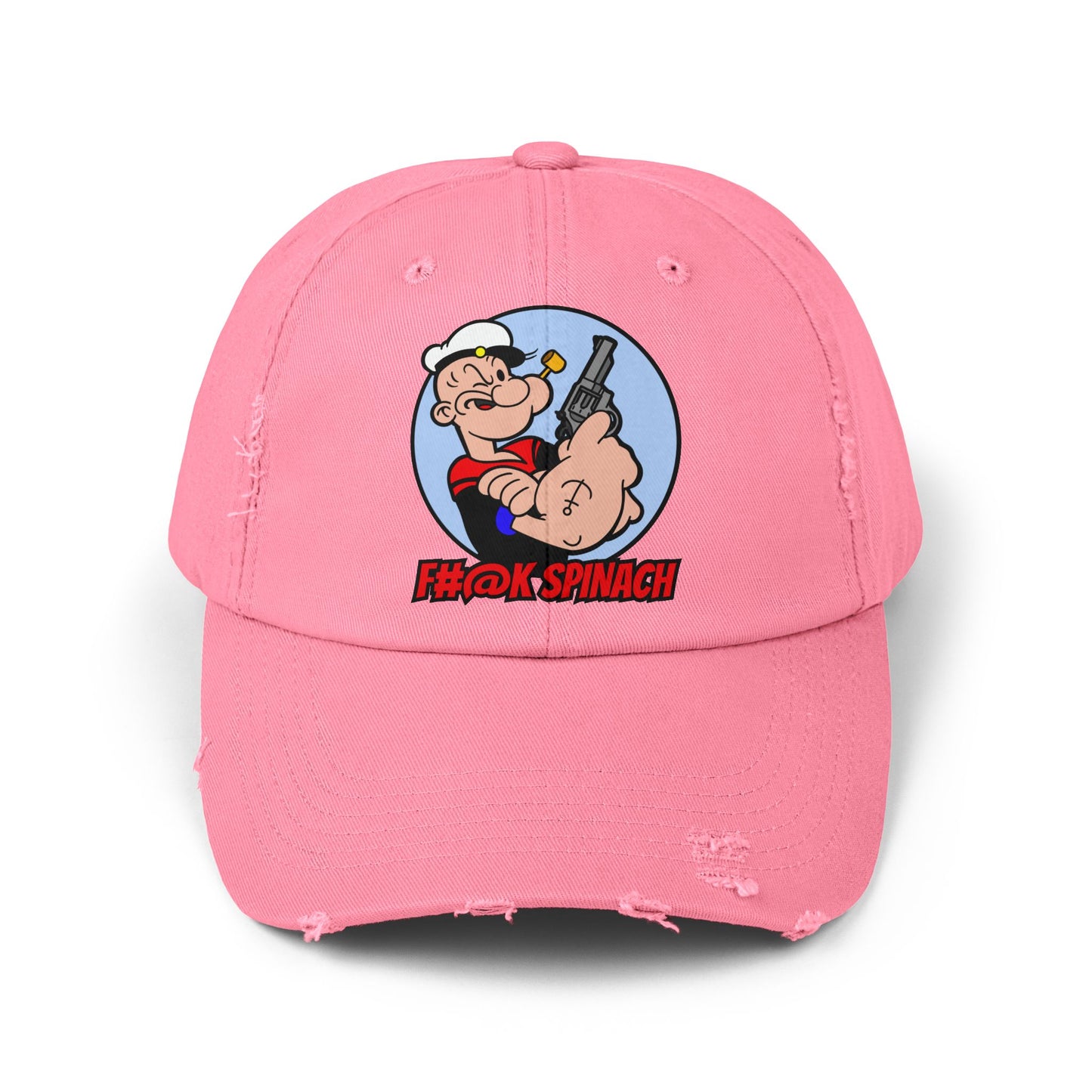 F#@k Spinach! Unisex Distressed Cap