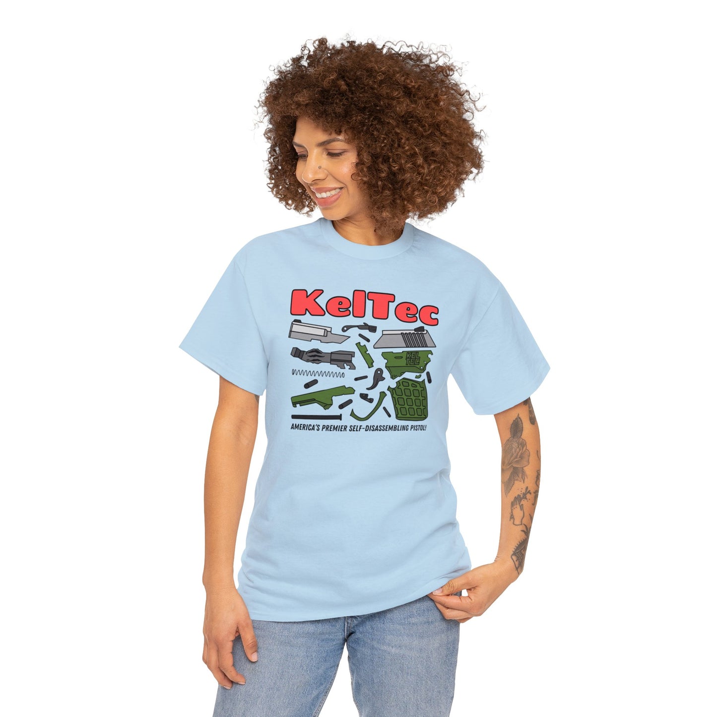 KelTec Disassembled Unisex Heavy Cotton Tee
