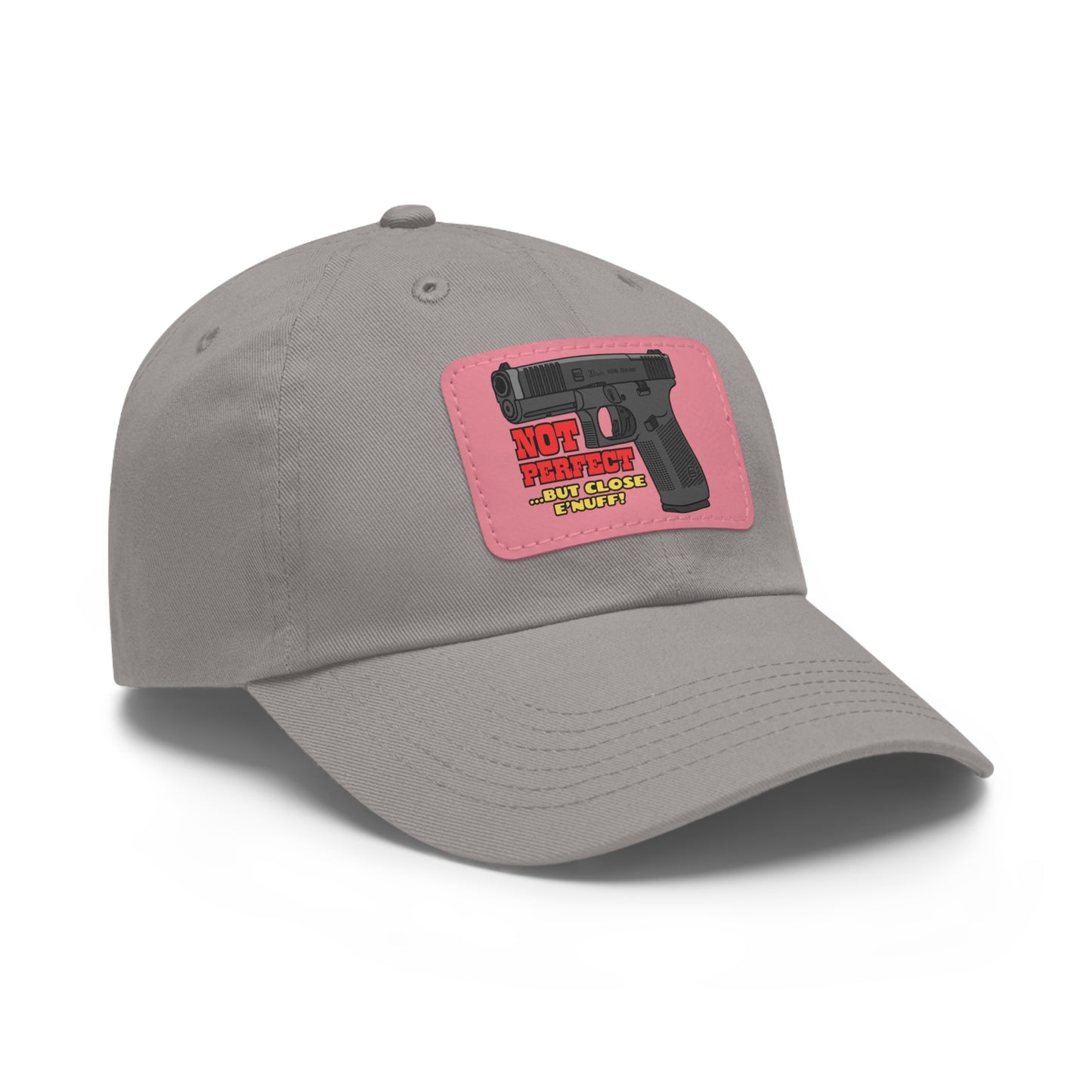 NOT Perfect! Dad Hat with Leather Patch (Rectangle)