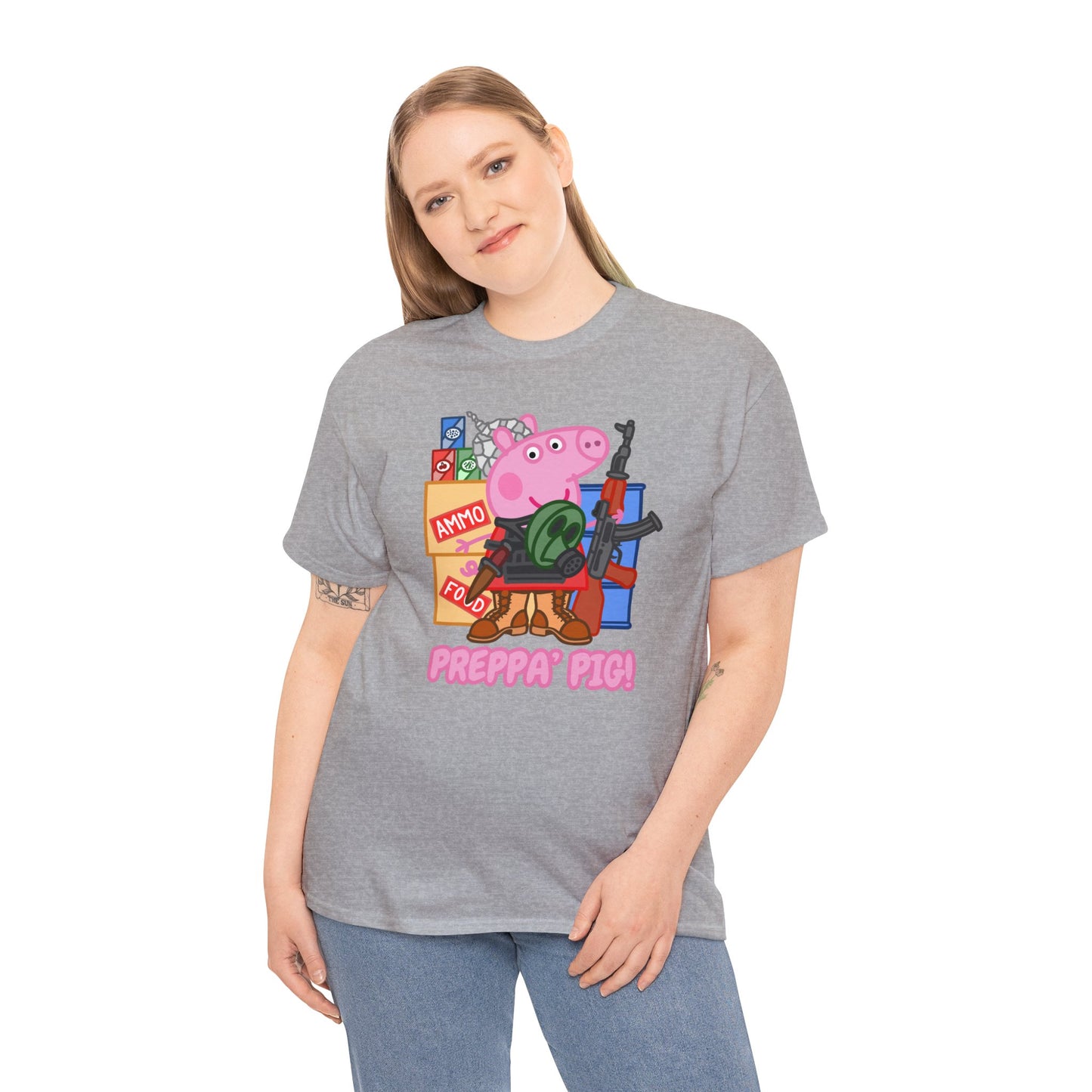 Preppa' Pig! Unisex Heavy Cotton Tee