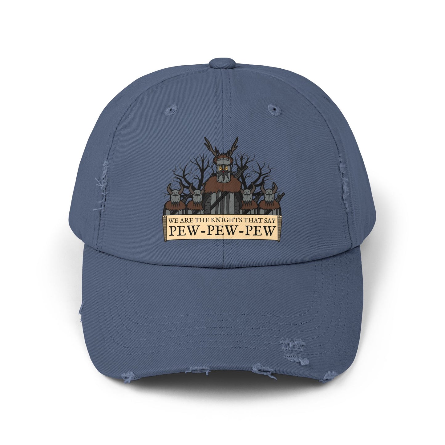 Knights of Pew! Unisex Distressed Cap
