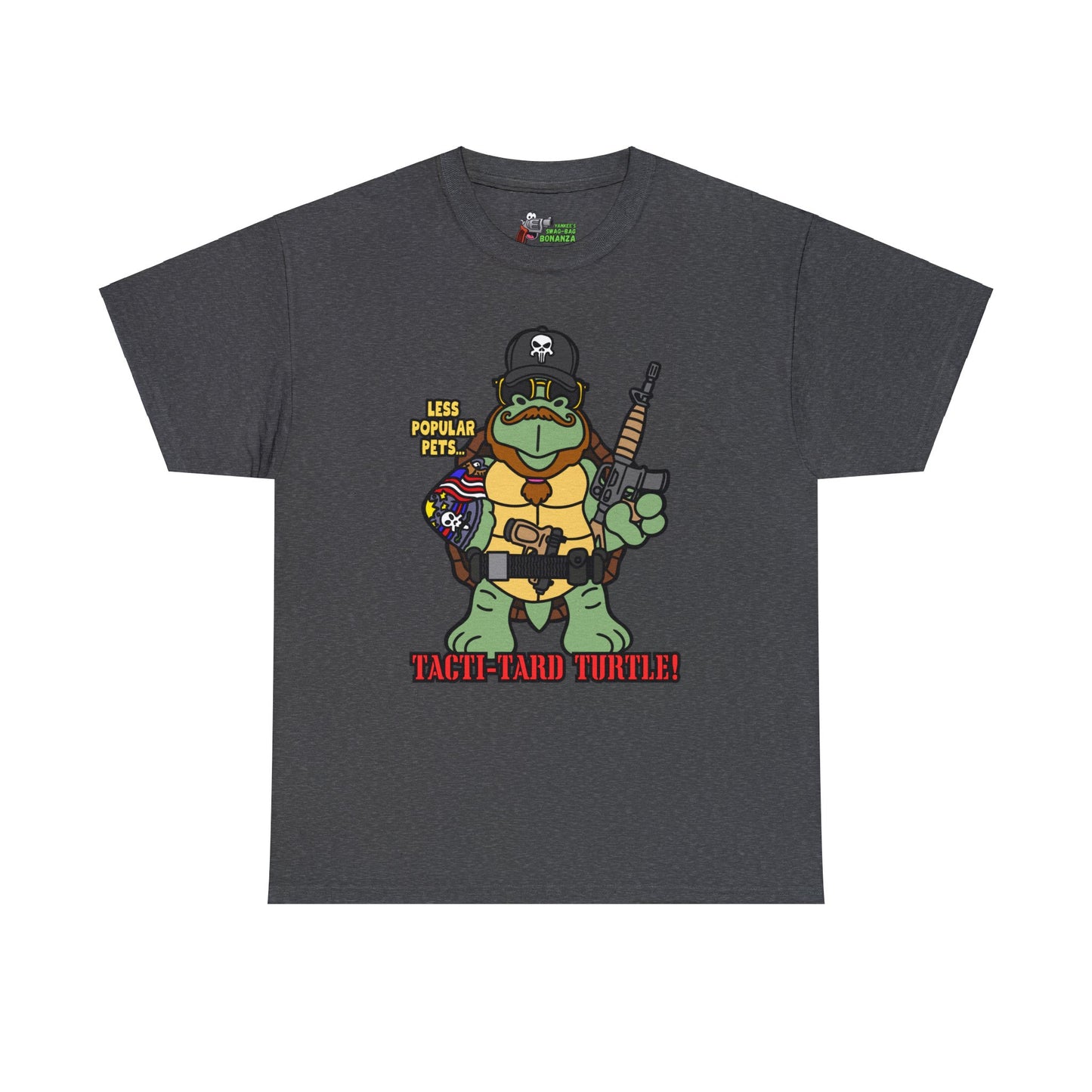 Tacti-Tard Turtle! Unisex Heavy Cotton Tee