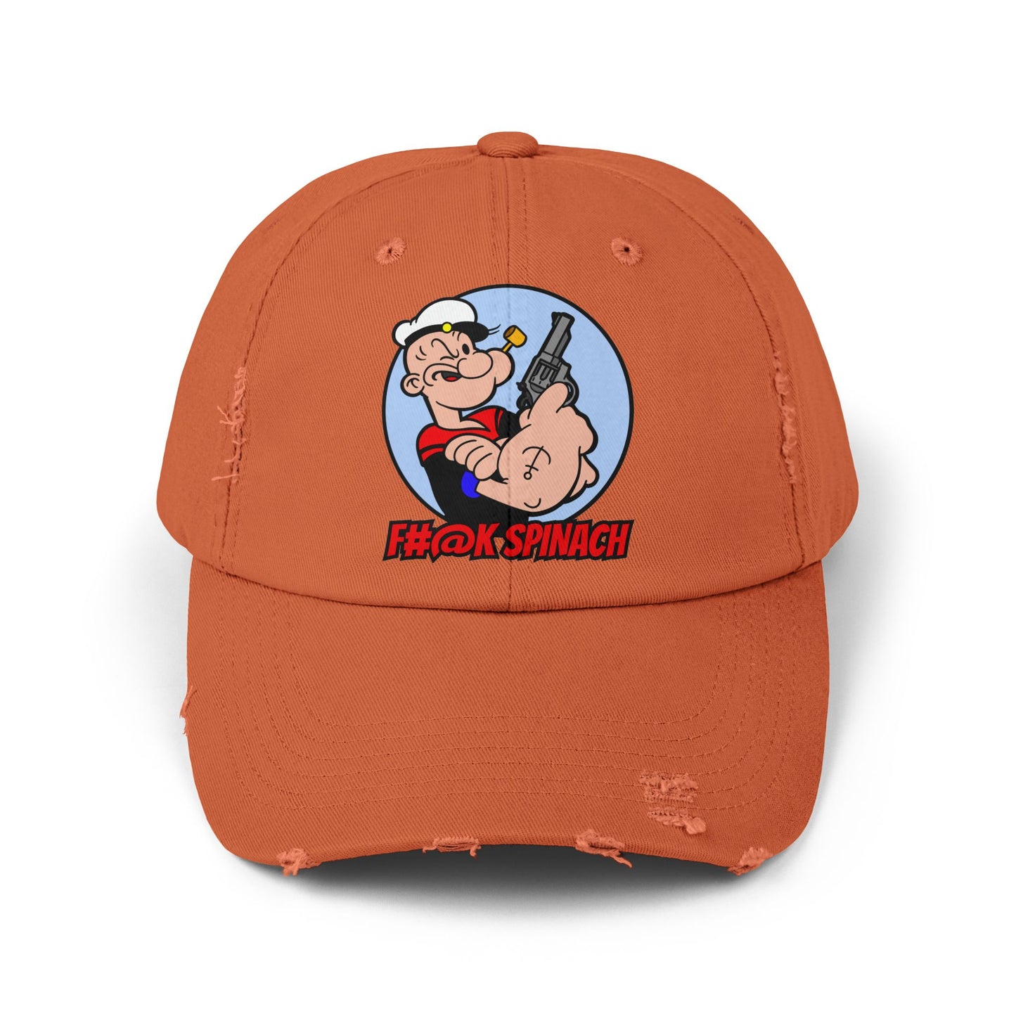 F#@k Spinach! Unisex Distressed Cap