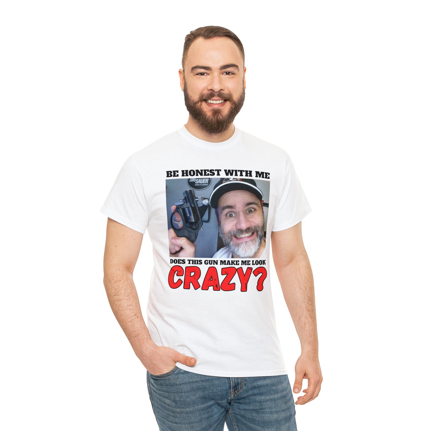 Crazy? Unisex Heavy Cotton Tee