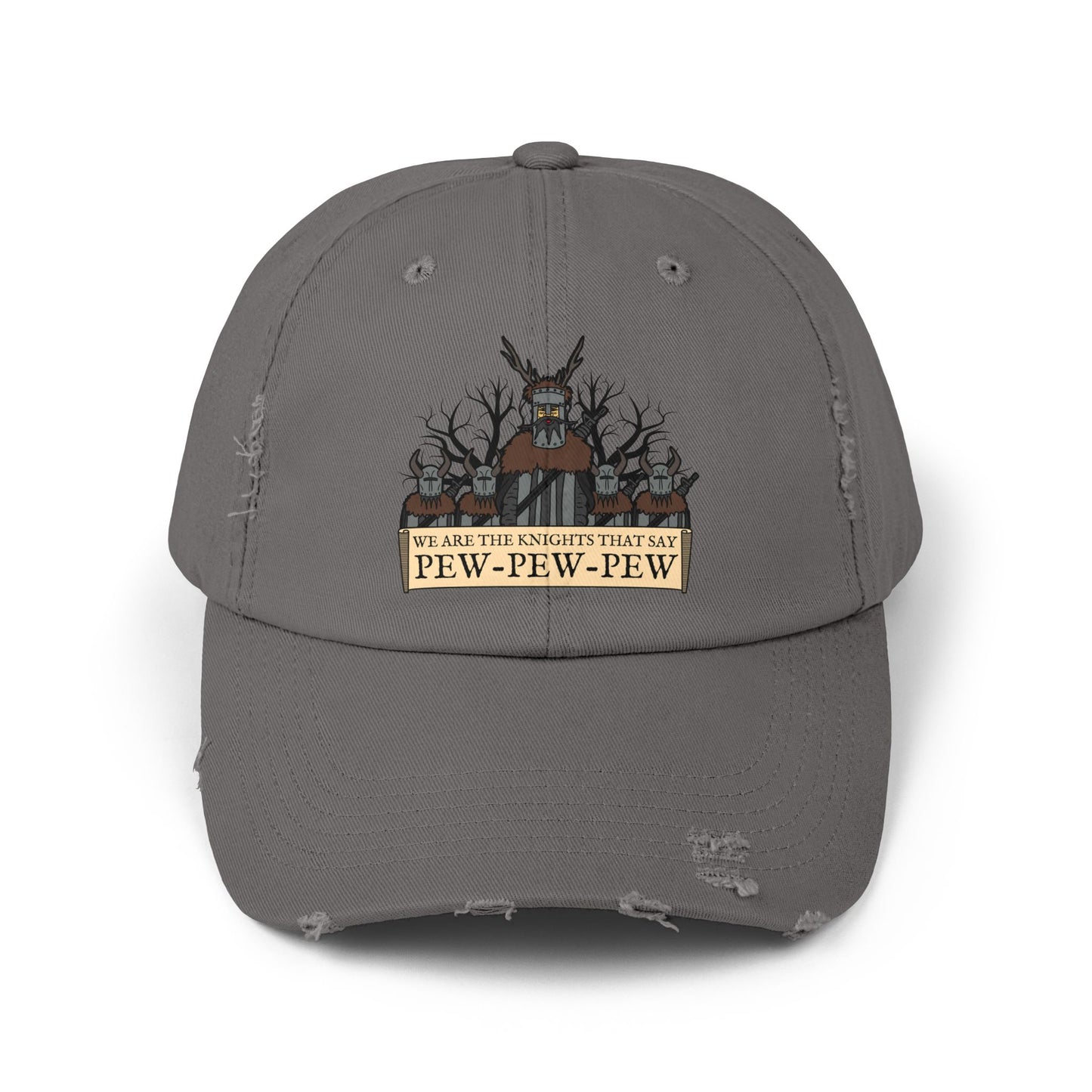 Knights of Pew! Unisex Distressed Cap