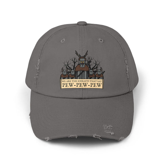 Knights of Pew! Unisex Distressed Cap