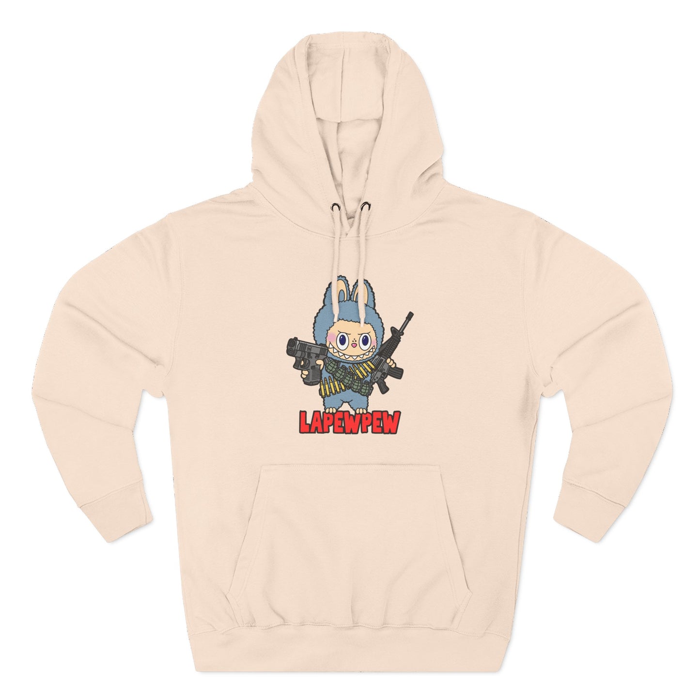 Lapewpew! Three-Panel Fleece Hoodie