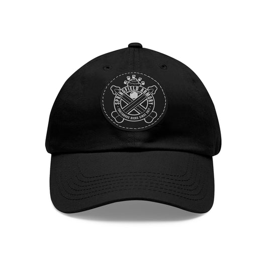 Springfield Dicks! Dad Hat with Leather Patch (Round)