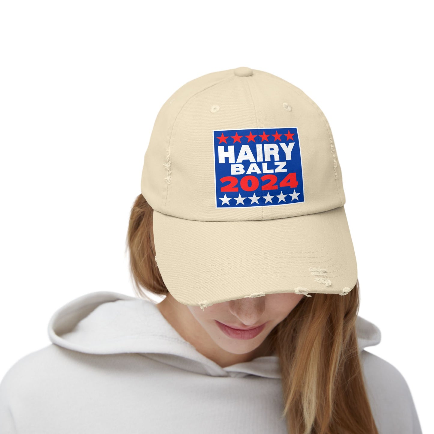 Hairy/Balz '24! Unisex Distressed Cap