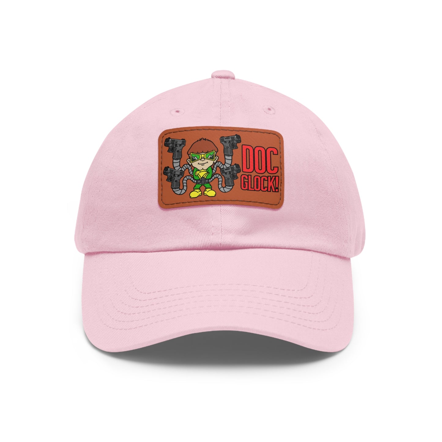 DOC Glock! Dad Hat with Leather Patch (Rectangle)