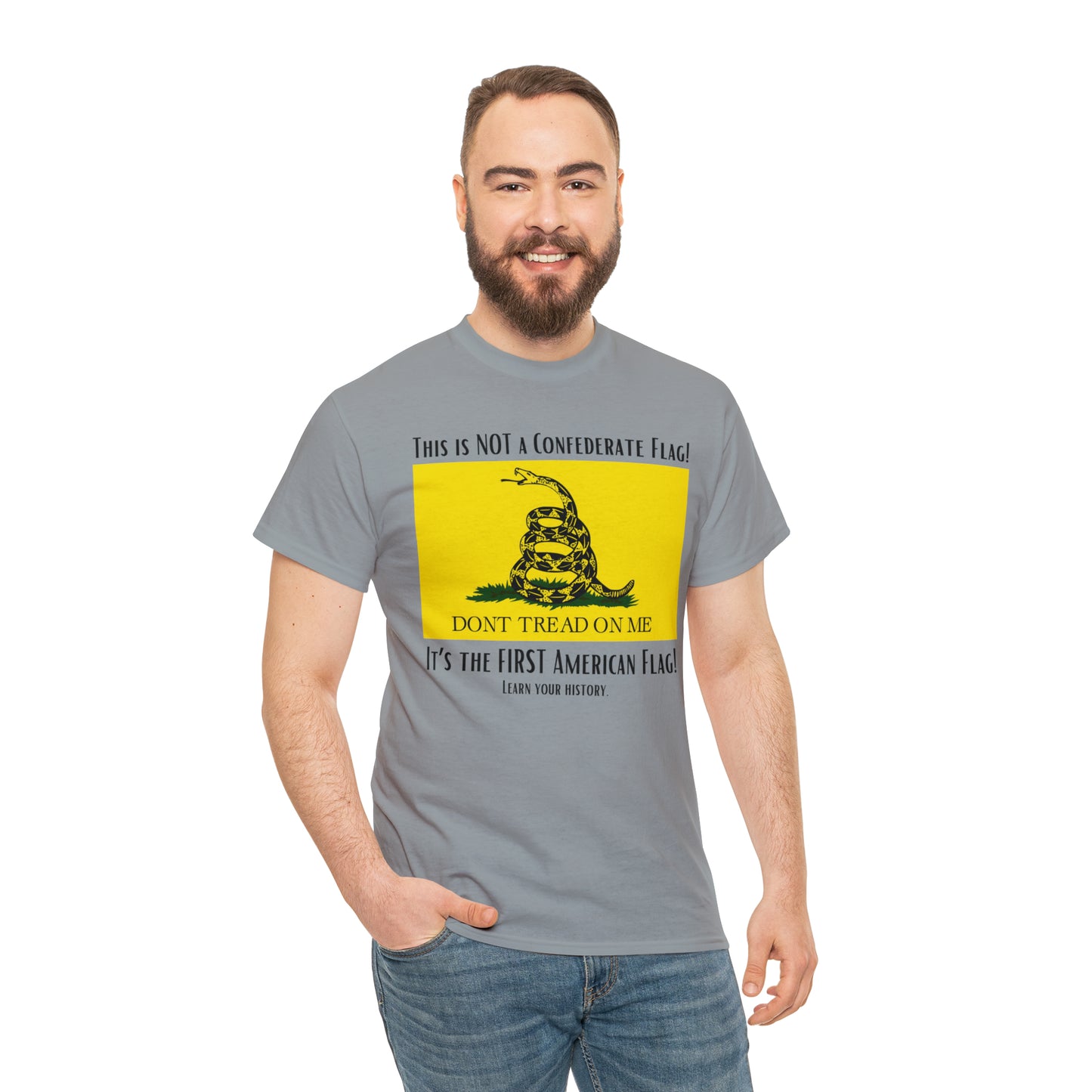 1st American Flag Unisex Heavy Cotton Tee