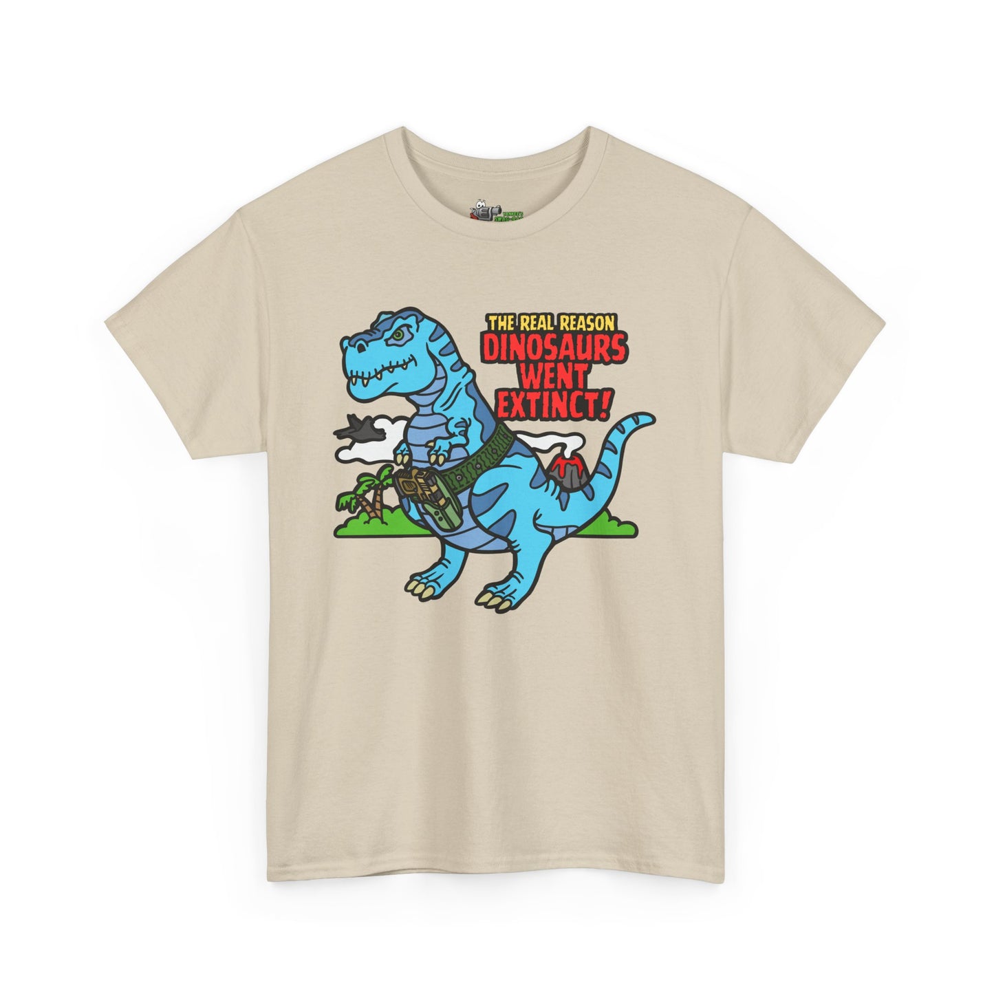 How Dinosaurs Went Extinct! Unisex Heavy Cotton Tee