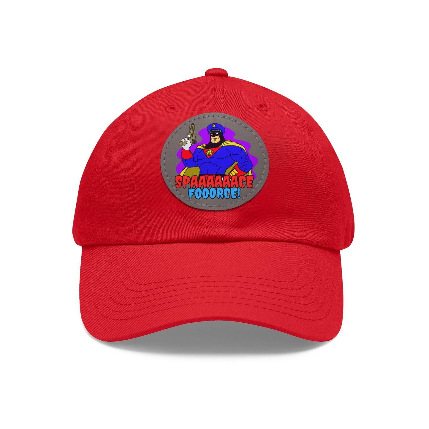Space Force! Dad Hat with Leather Patch (Round)