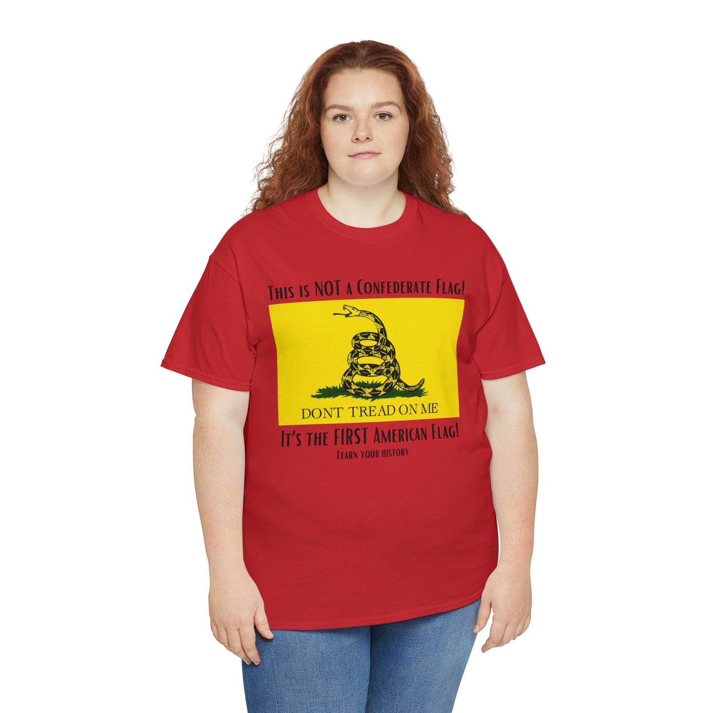 1st American Flag Unisex Heavy Cotton Tee