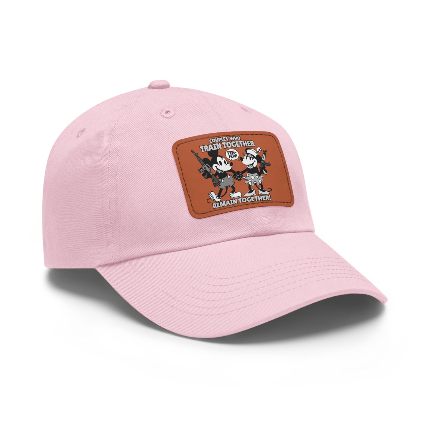 Couple's Therapy! Dad Hat with Leather Patch (Rectangle)