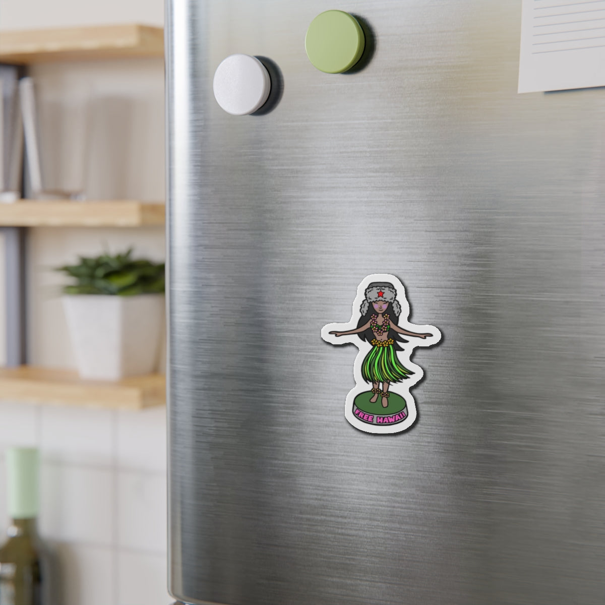 Free Hawaii! Die-Cut Magnets