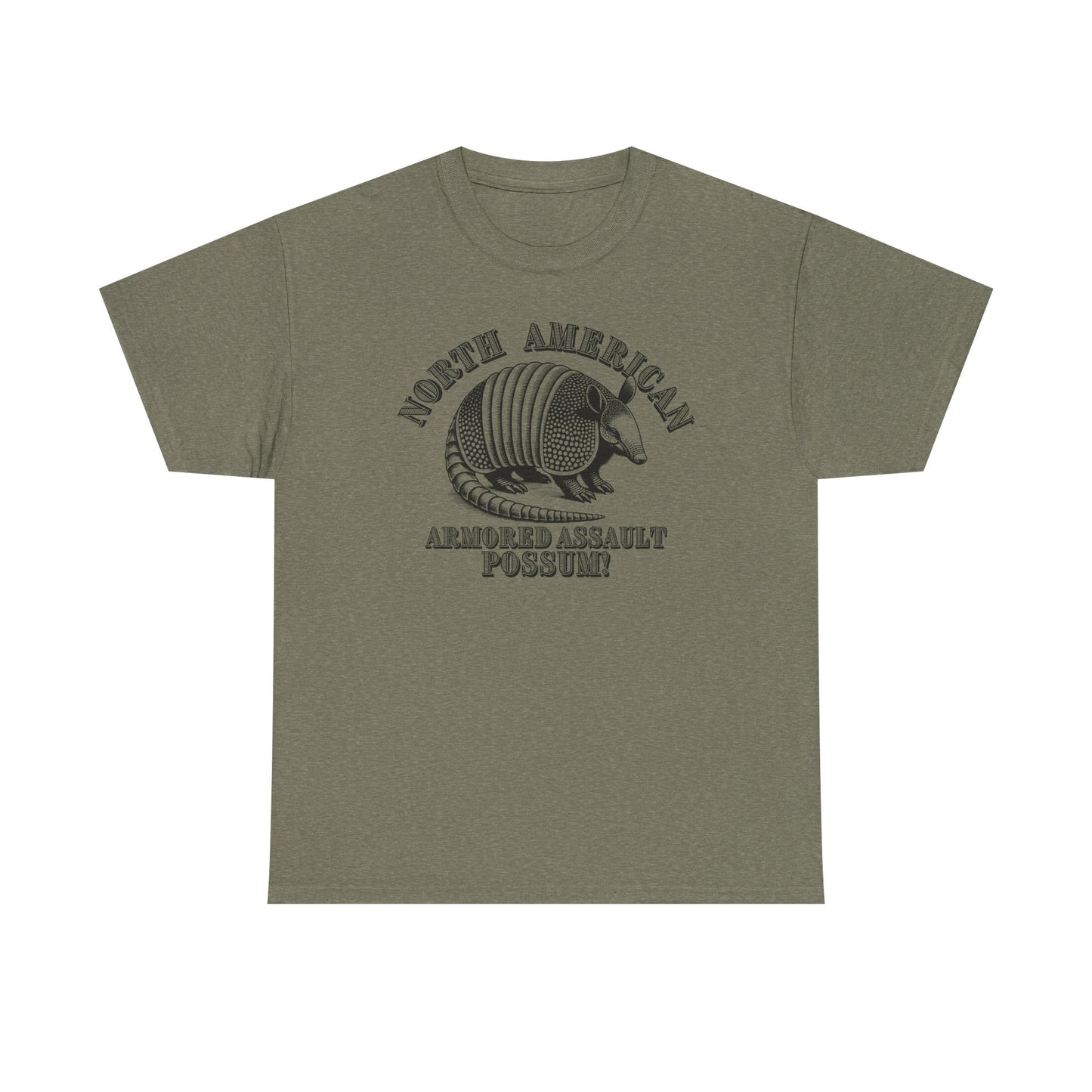Armored Assault Possum! Unisex Heavy Cotton Tee