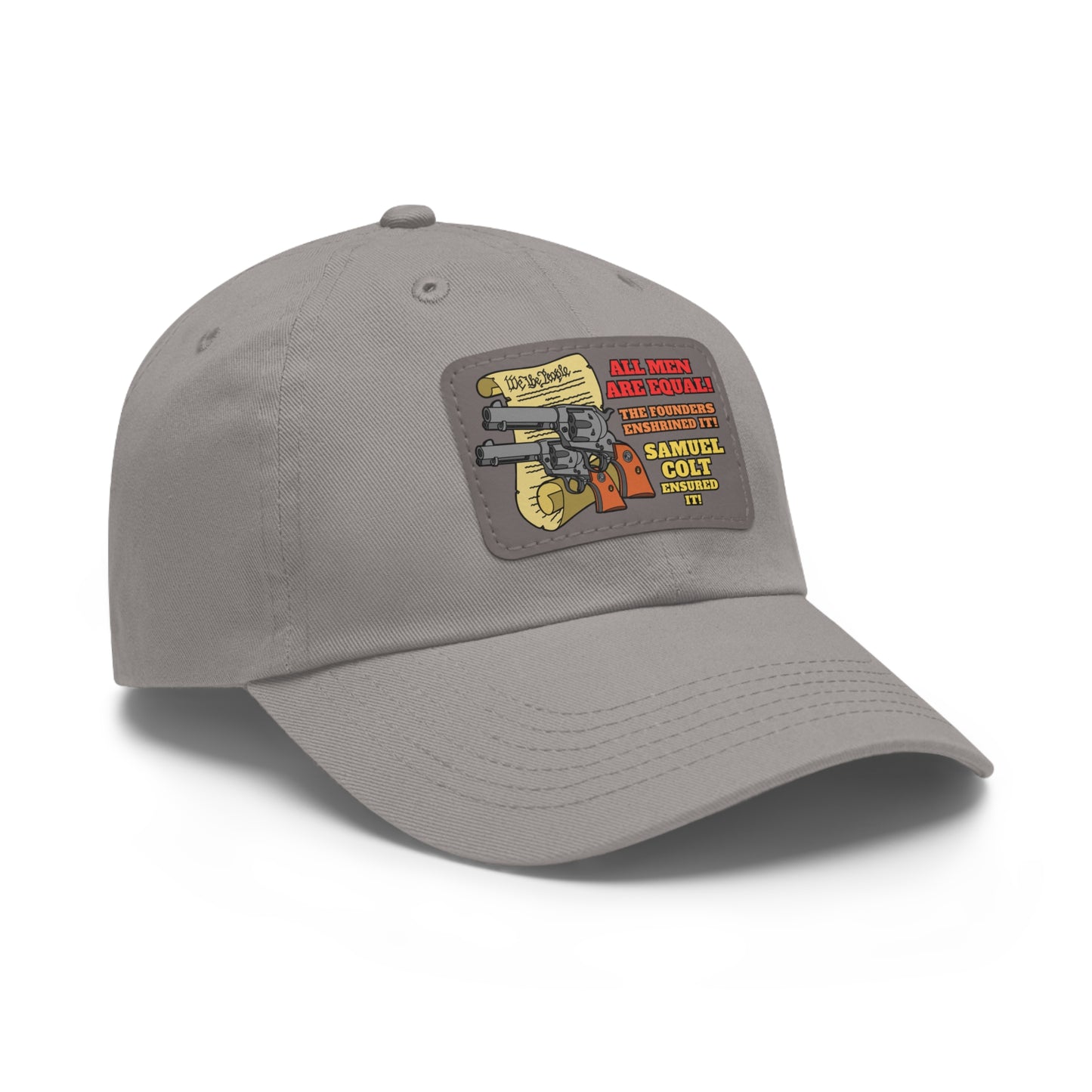 Equalizers! Dad Hat with Leather Patch (Rectangle)