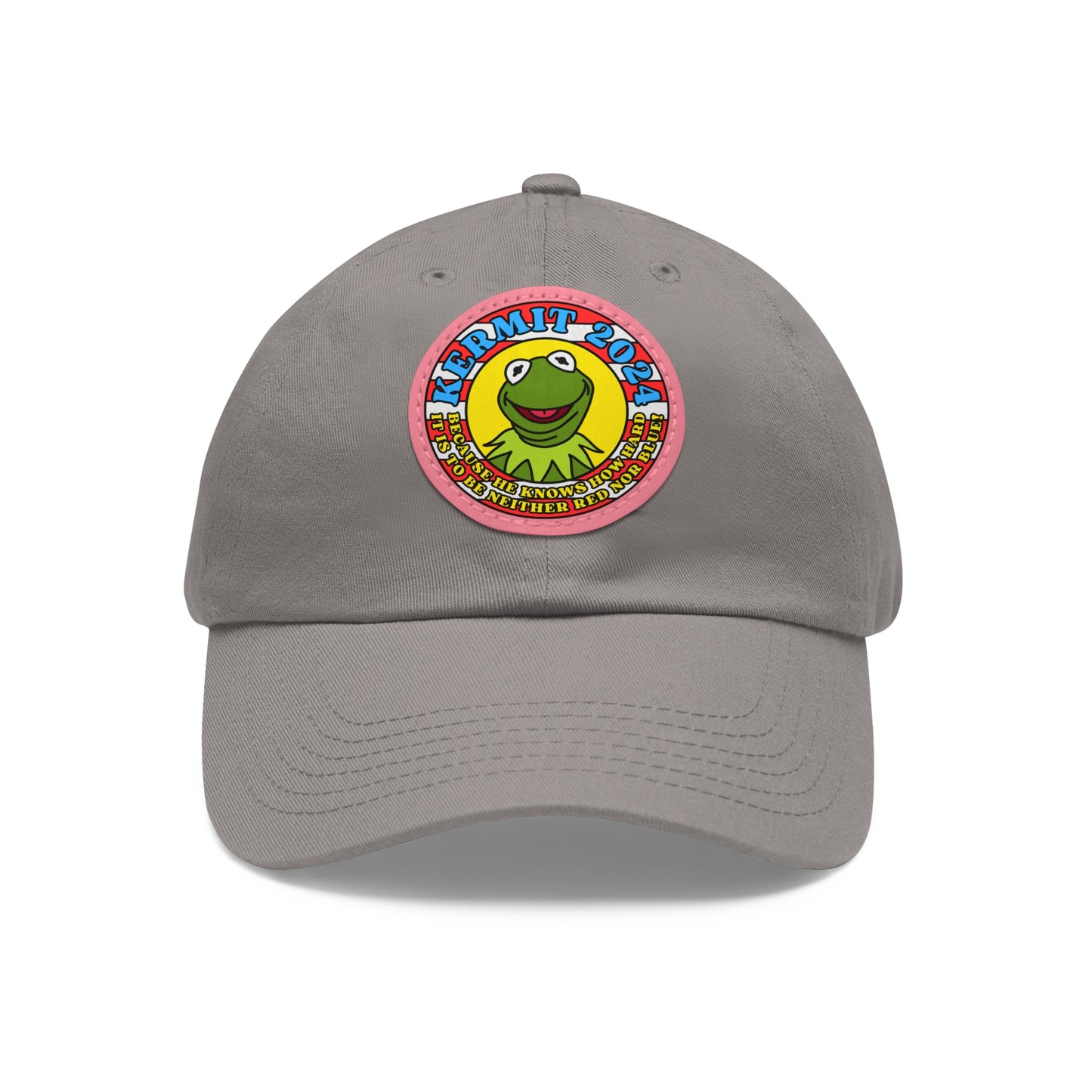KERMIT 2024! Dad Hat with Leather Patch (Round)