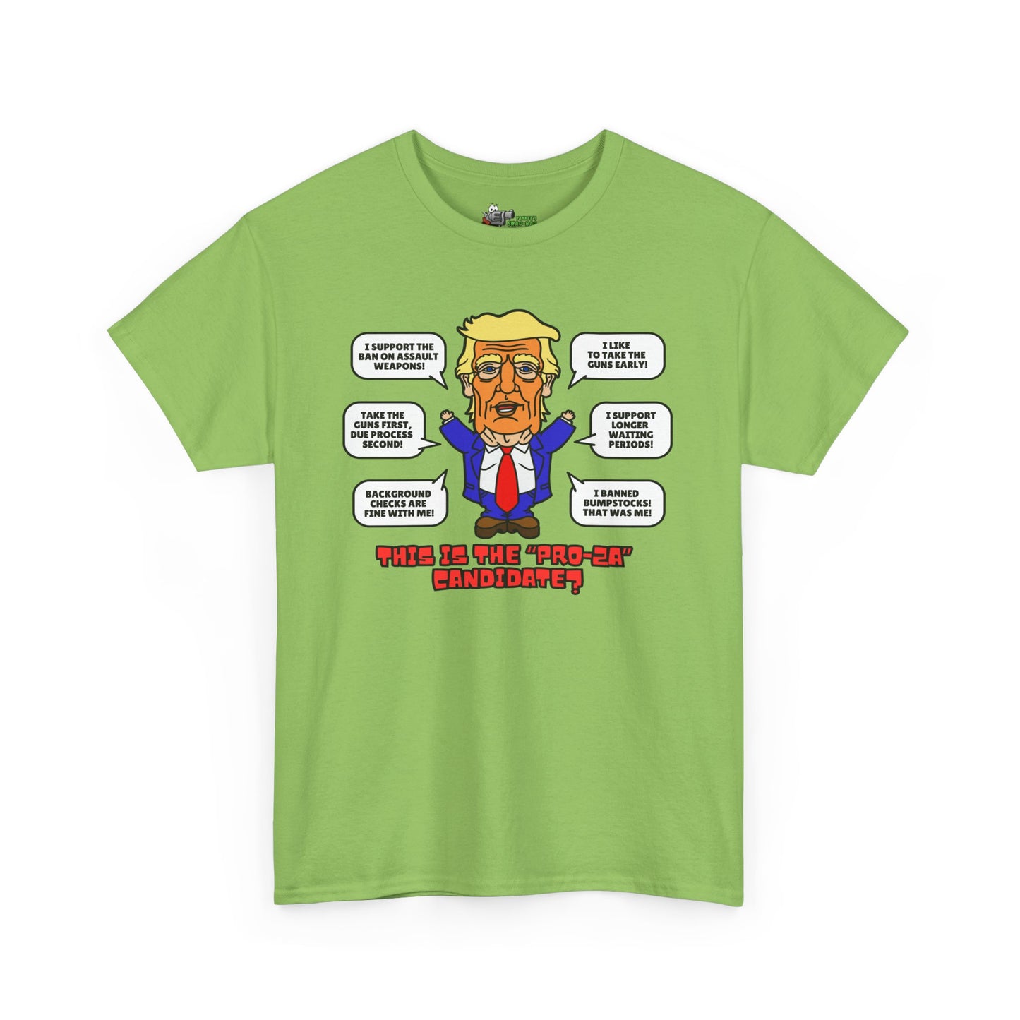 Trump on Guns! Unisex Heavy Cotton Tee