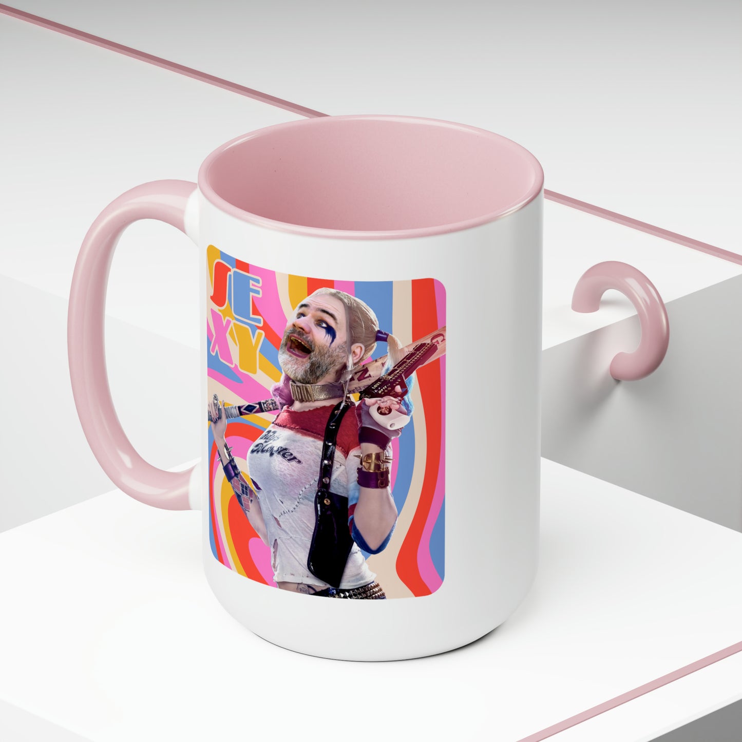 SEXY & Packin' Two-Tone Coffee Mugs, 15oz