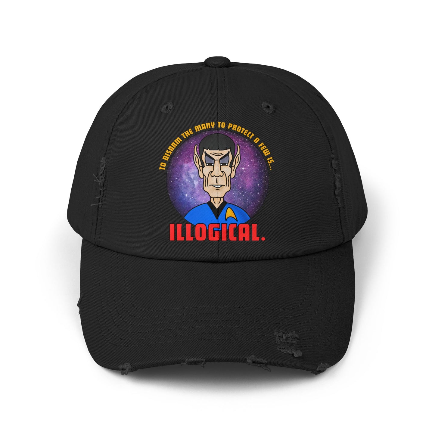 Illogical! Unisex Distressed Cap