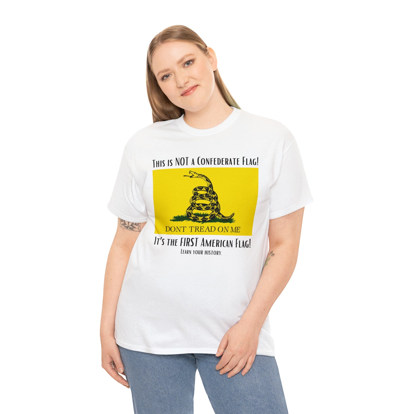 1st American Flag Unisex Heavy Cotton Tee