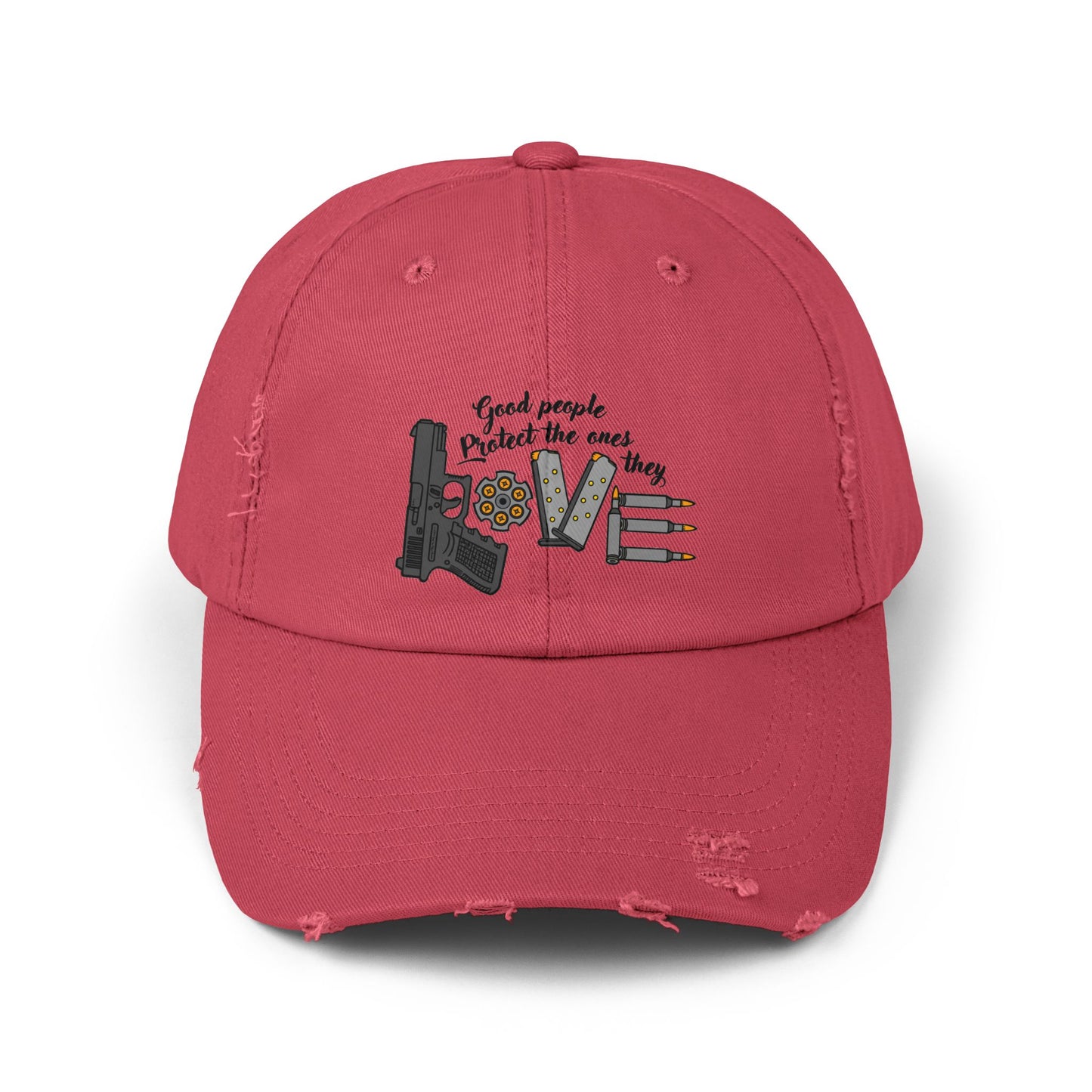 Good People! Unisex Distressed Cap