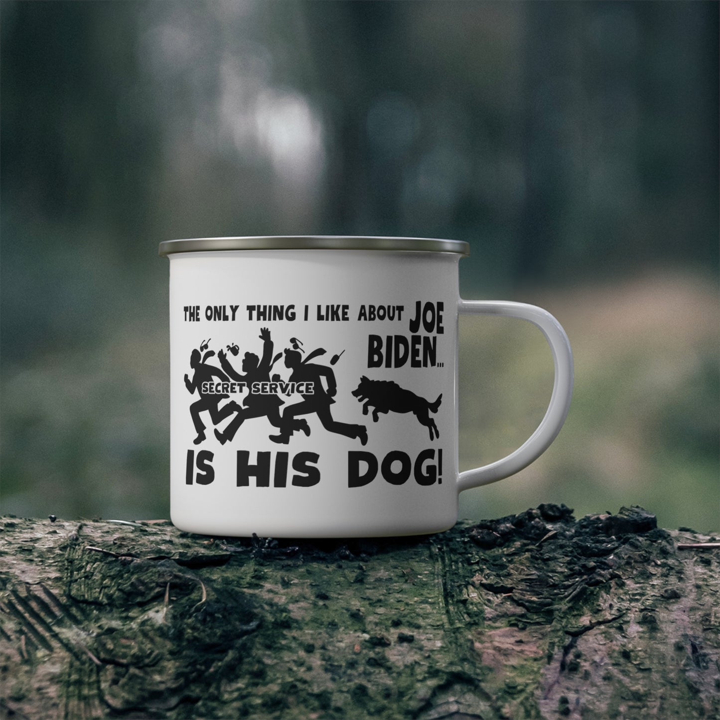 What I Like About Biden! Enamel Camping Mug