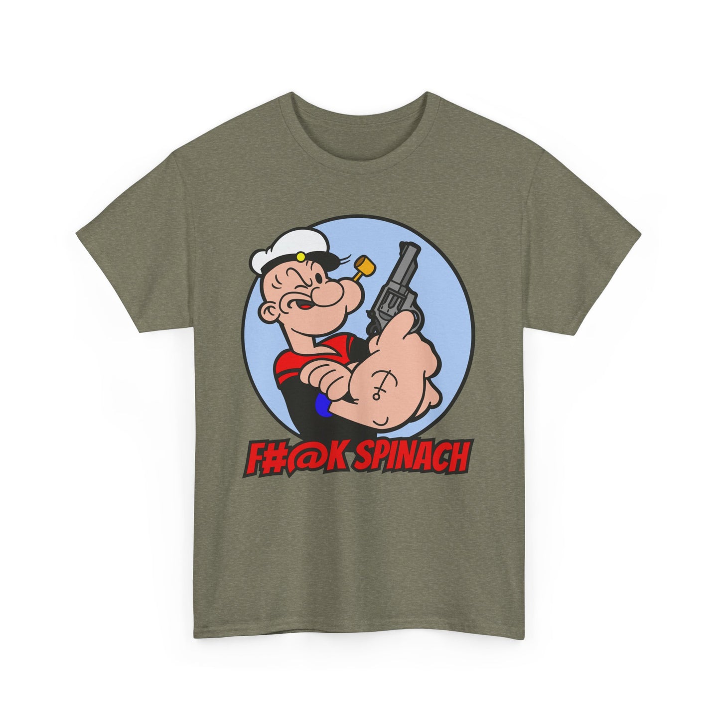 F#@K Spinach! Unisex Heavy Cotton Tee