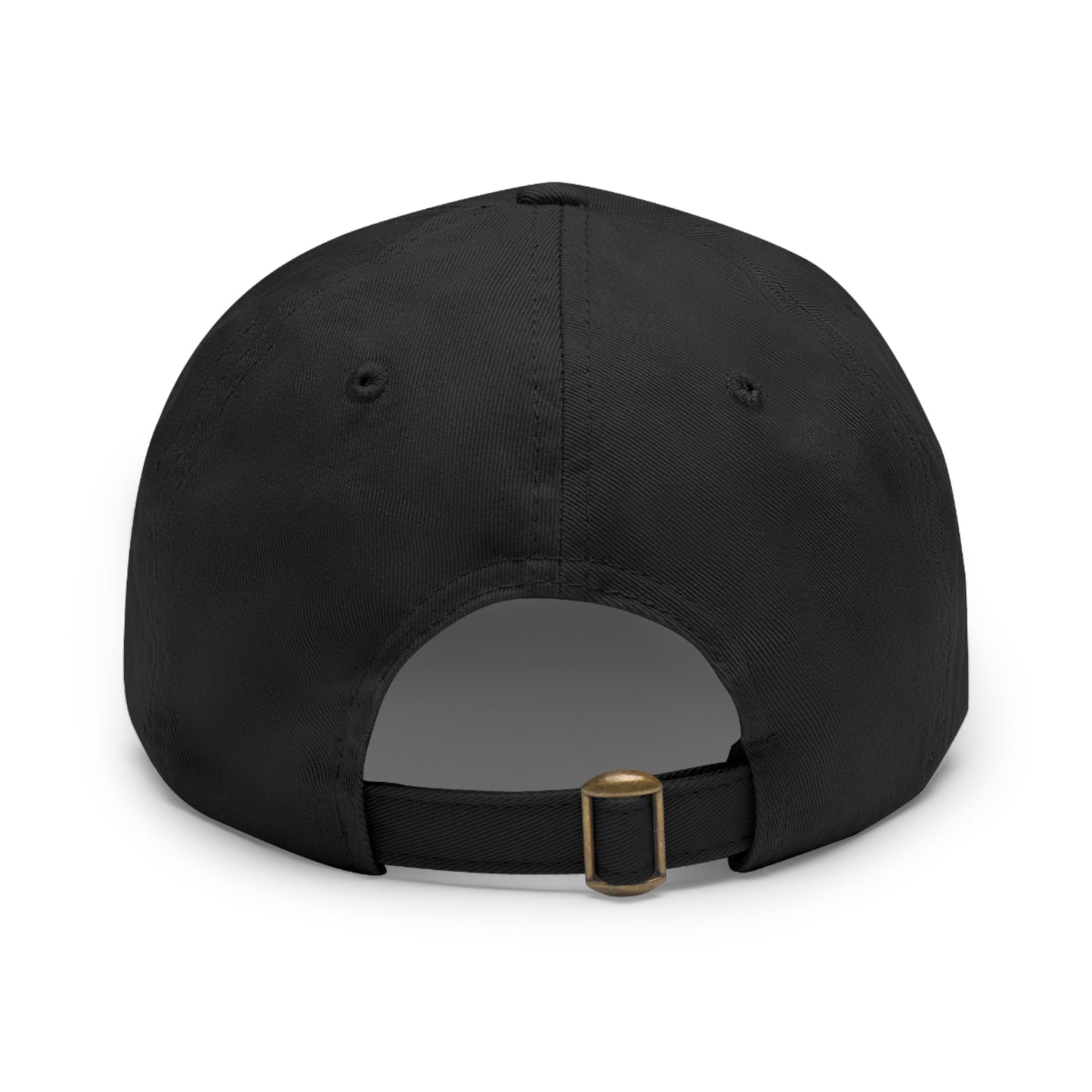 No Bootlickers Allowed! Dad Hat with Leather Patch (Round)