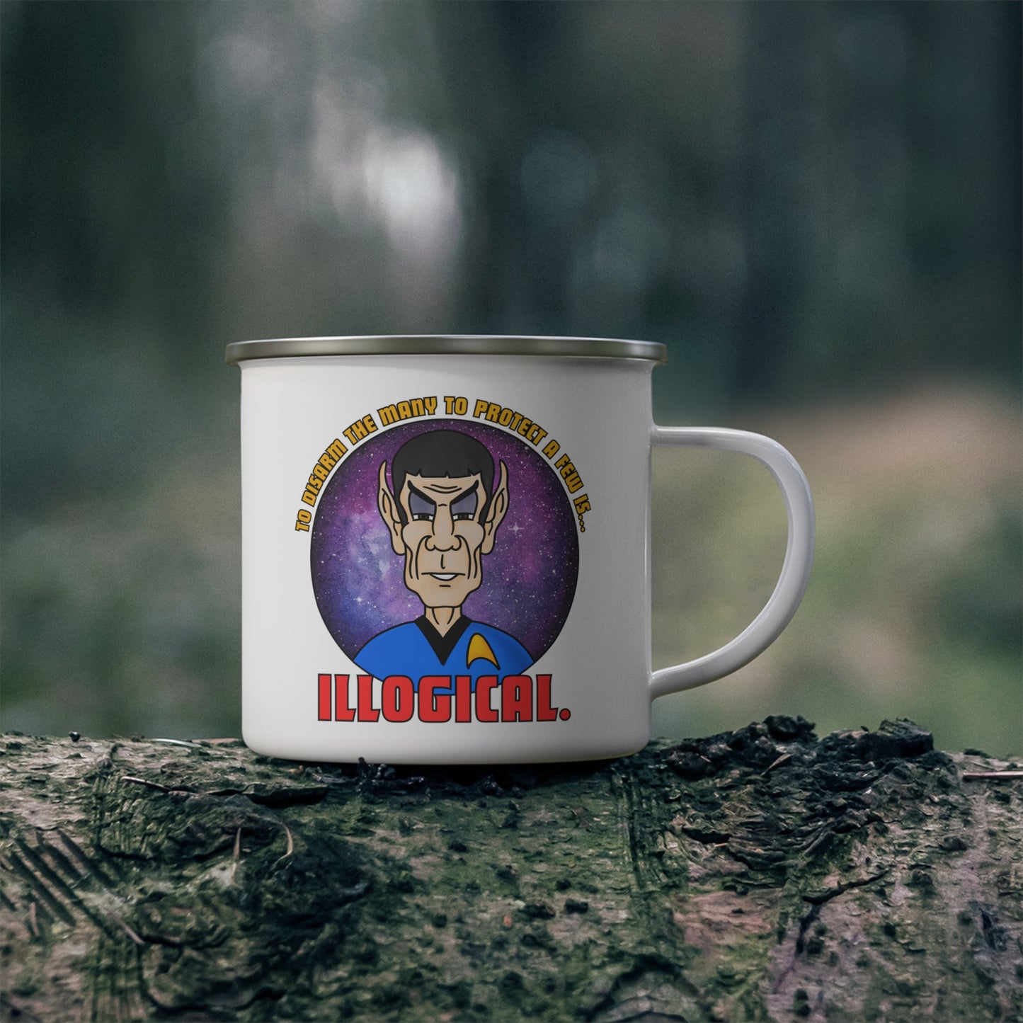 Illogical Enamel Camping Mug