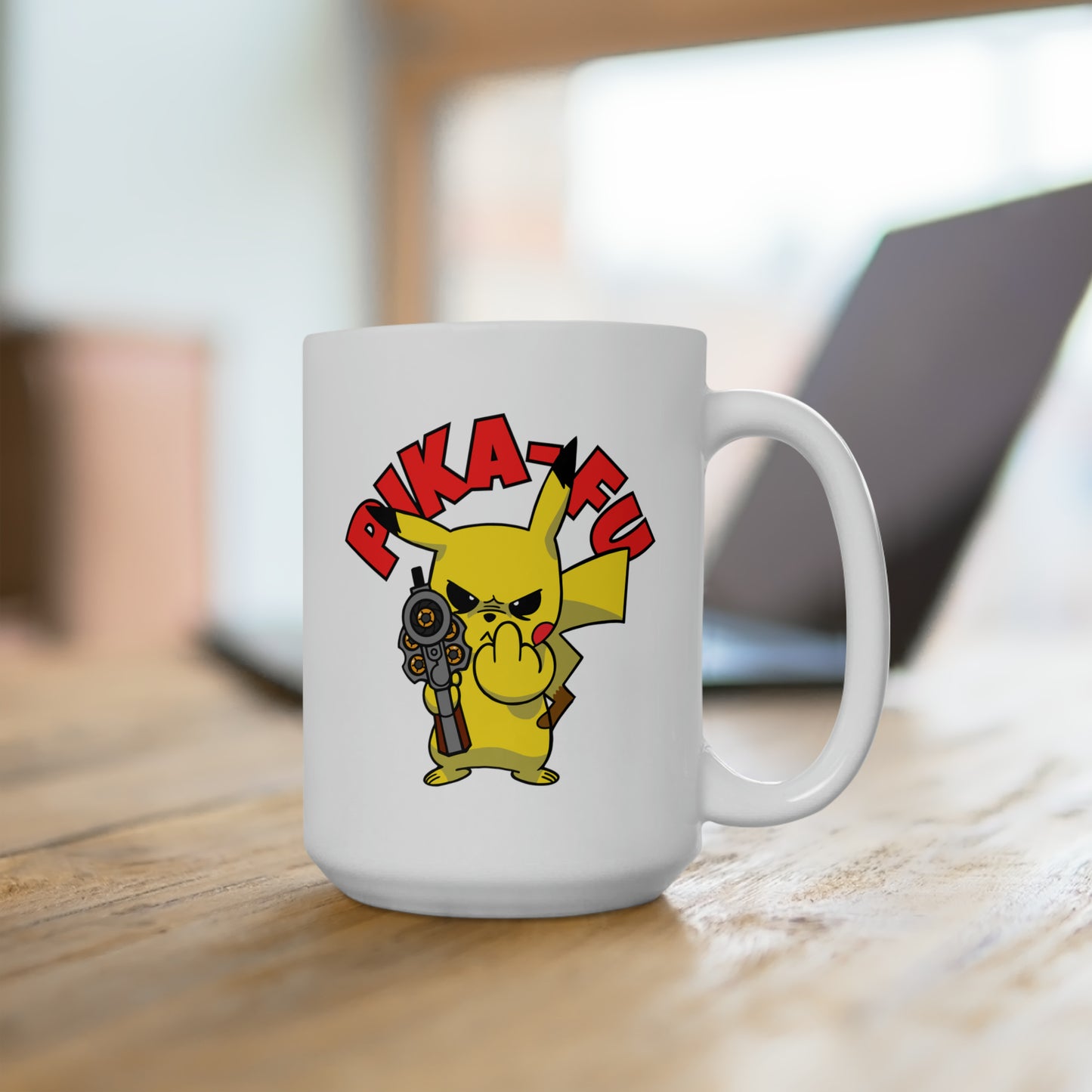 Pika-FU! Ceramic Mug 15oz