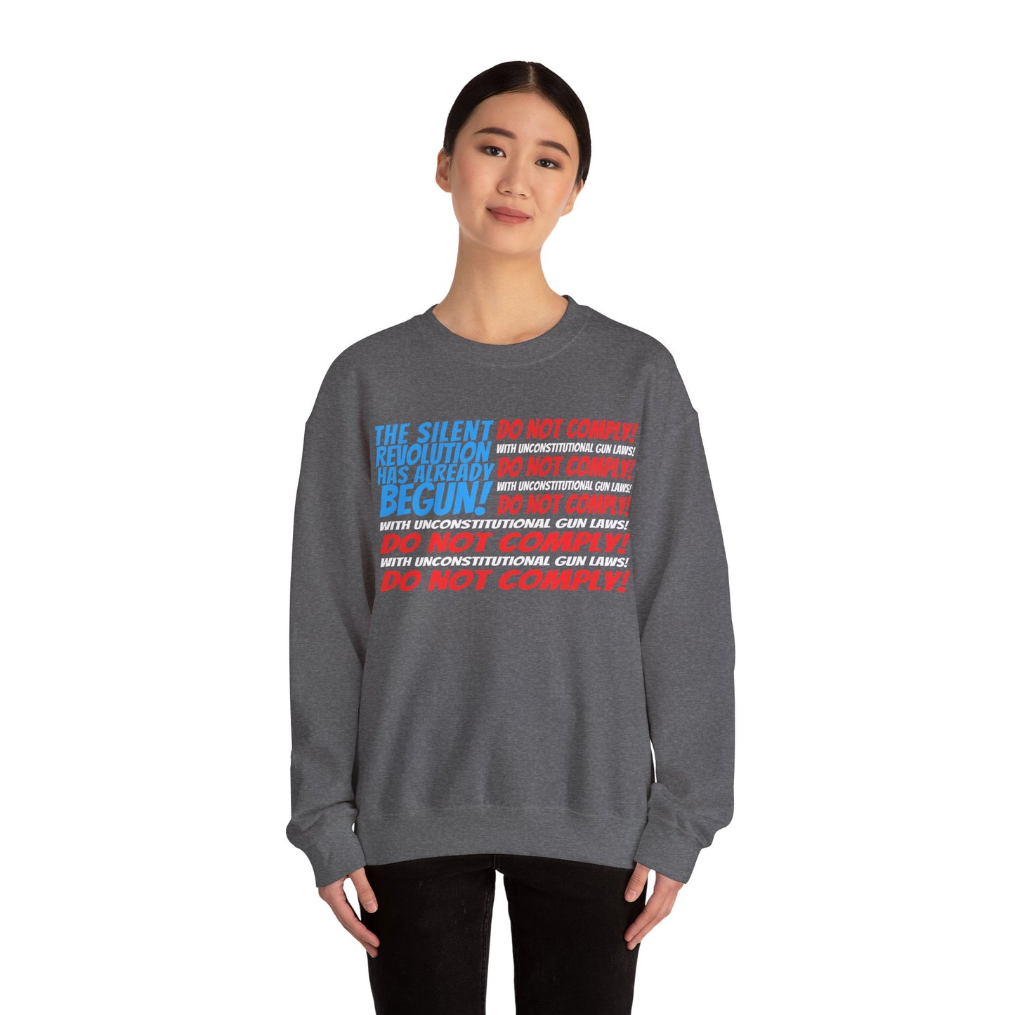 Silent Revolution! Unisex Heavy Blend™ Crewneck Sweatshirt