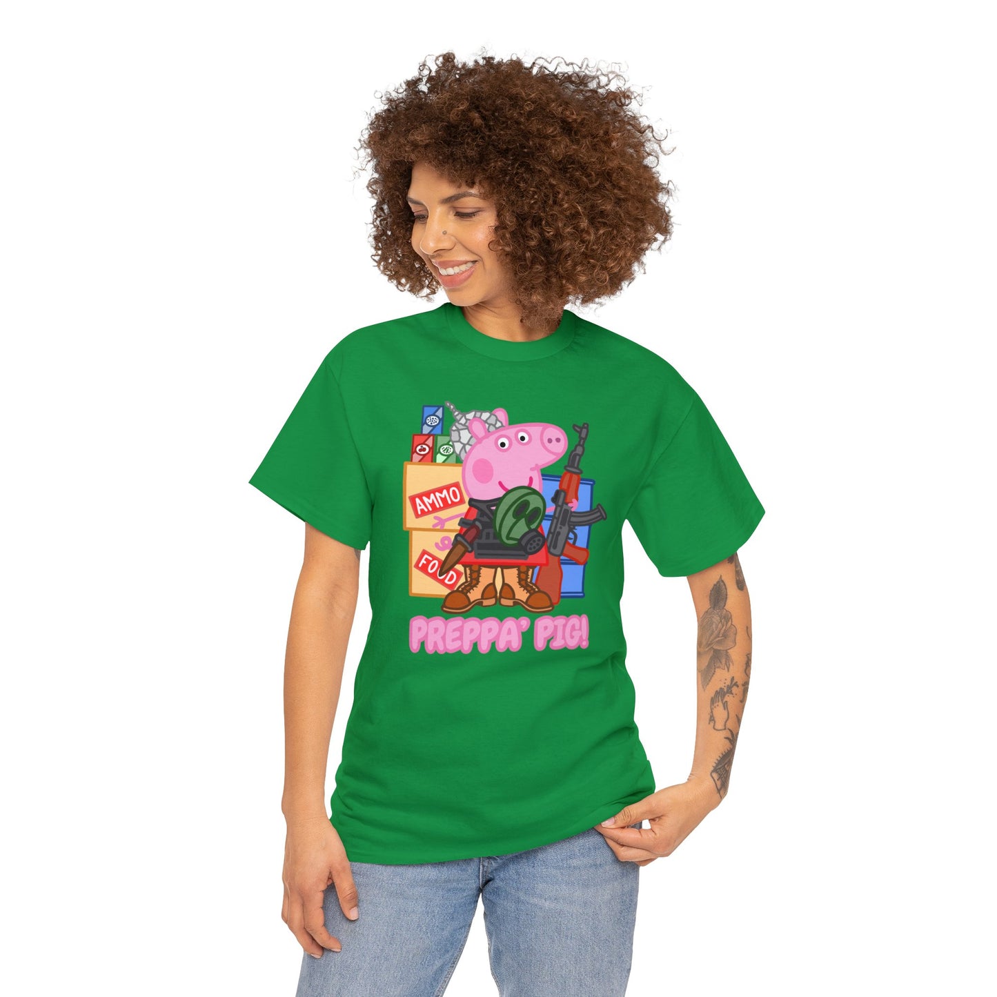 Preppa' Pig! Unisex Heavy Cotton Tee