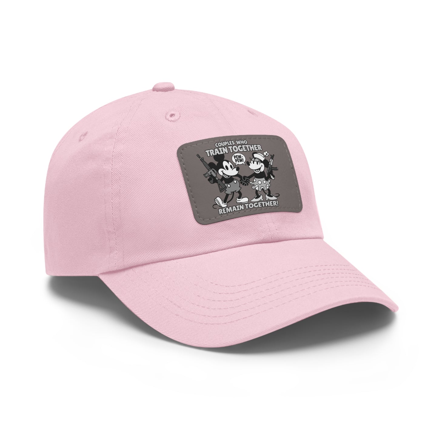 Couple's Therapy! Dad Hat with Leather Patch (Rectangle)