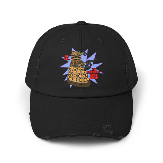 "Dalek" Superiorly Armed Beings! Unisex Distressed Cap