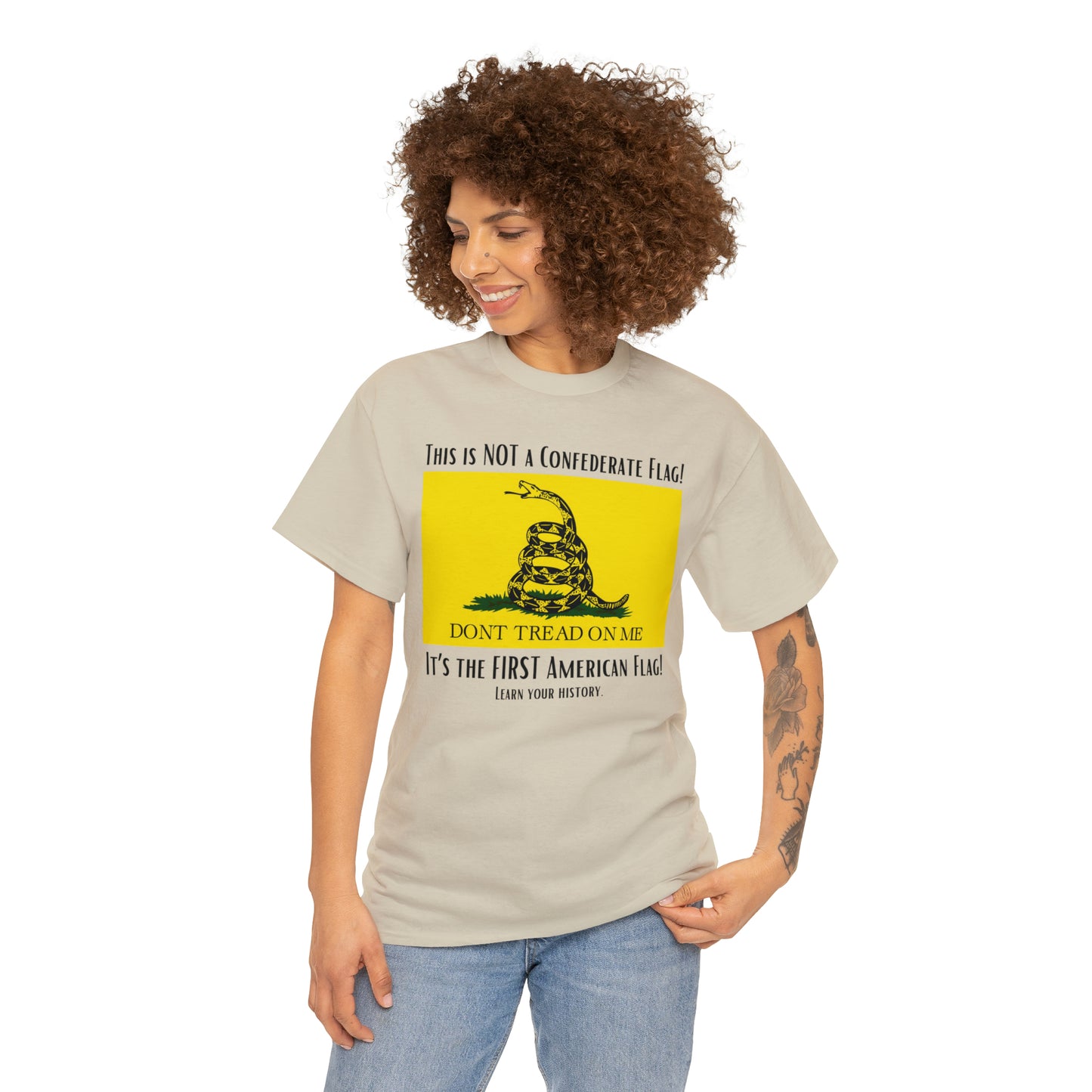 1st American Flag Unisex Heavy Cotton Tee