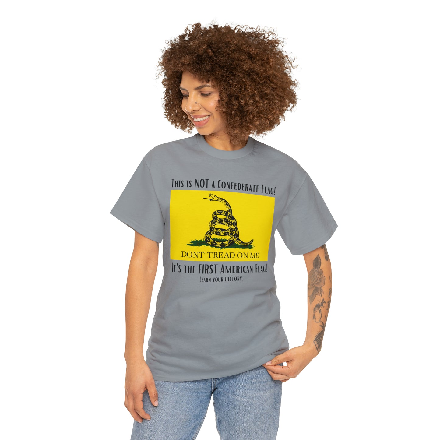 1st American Flag Unisex Heavy Cotton Tee