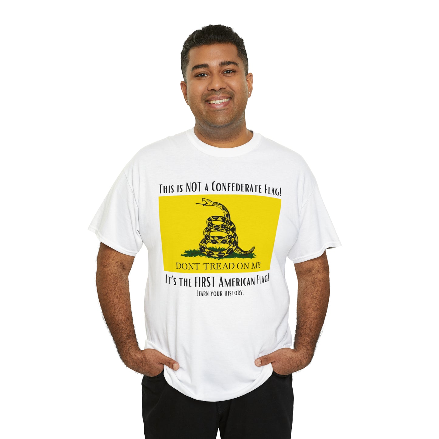 1st American Flag Unisex Heavy Cotton Tee