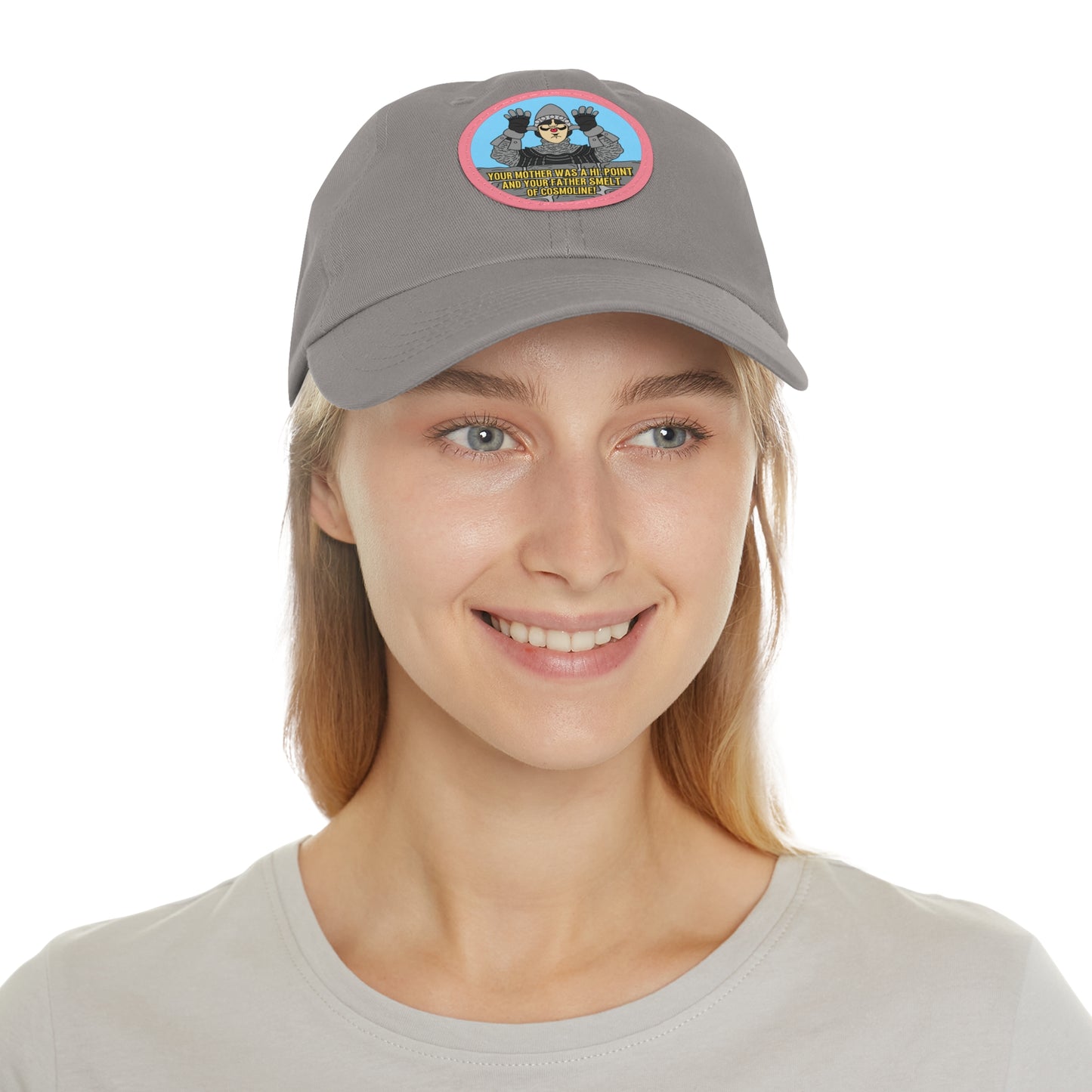 Cosmoline Taunt! Dad Hat with Leather Patch (Round)