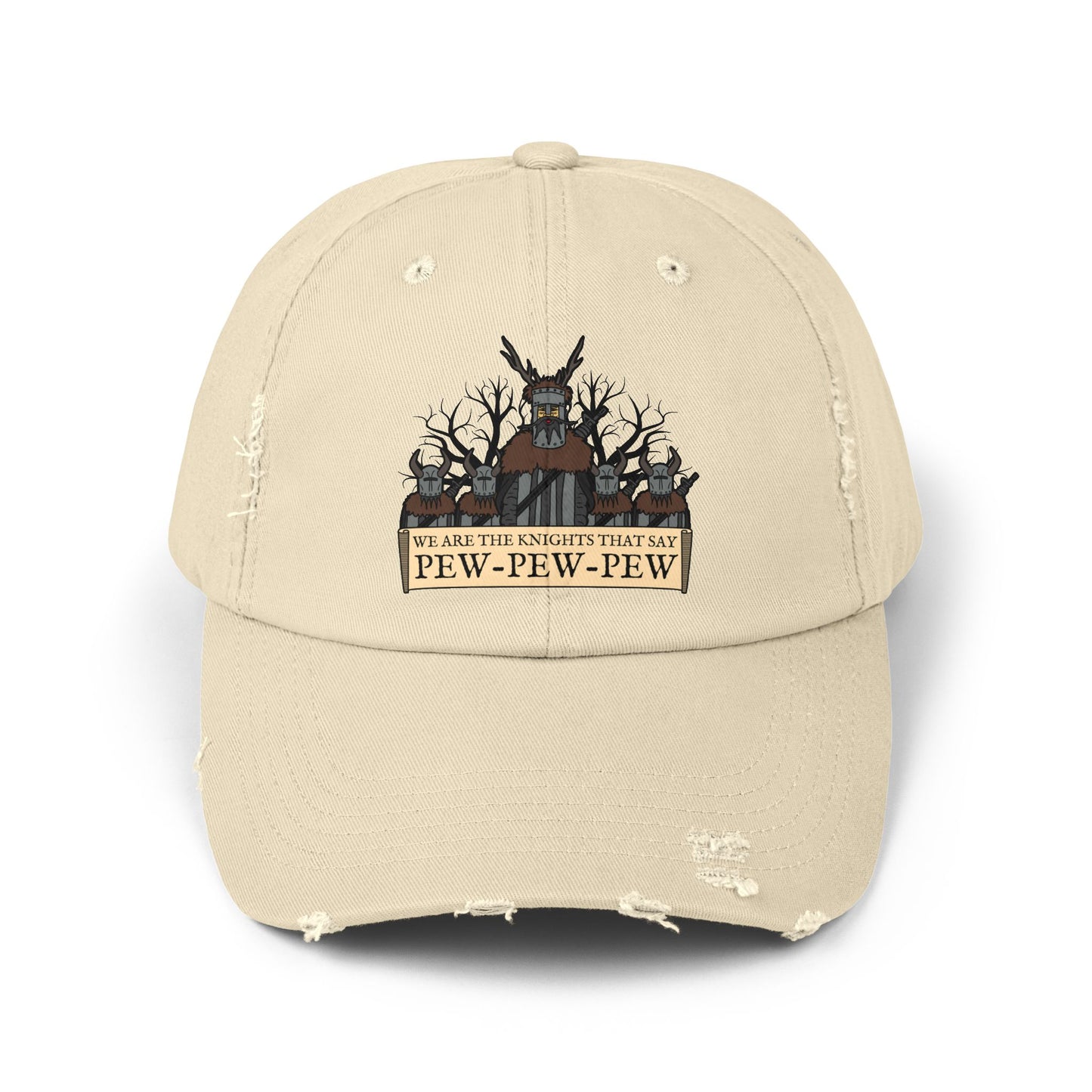 Knights of Pew! Unisex Distressed Cap