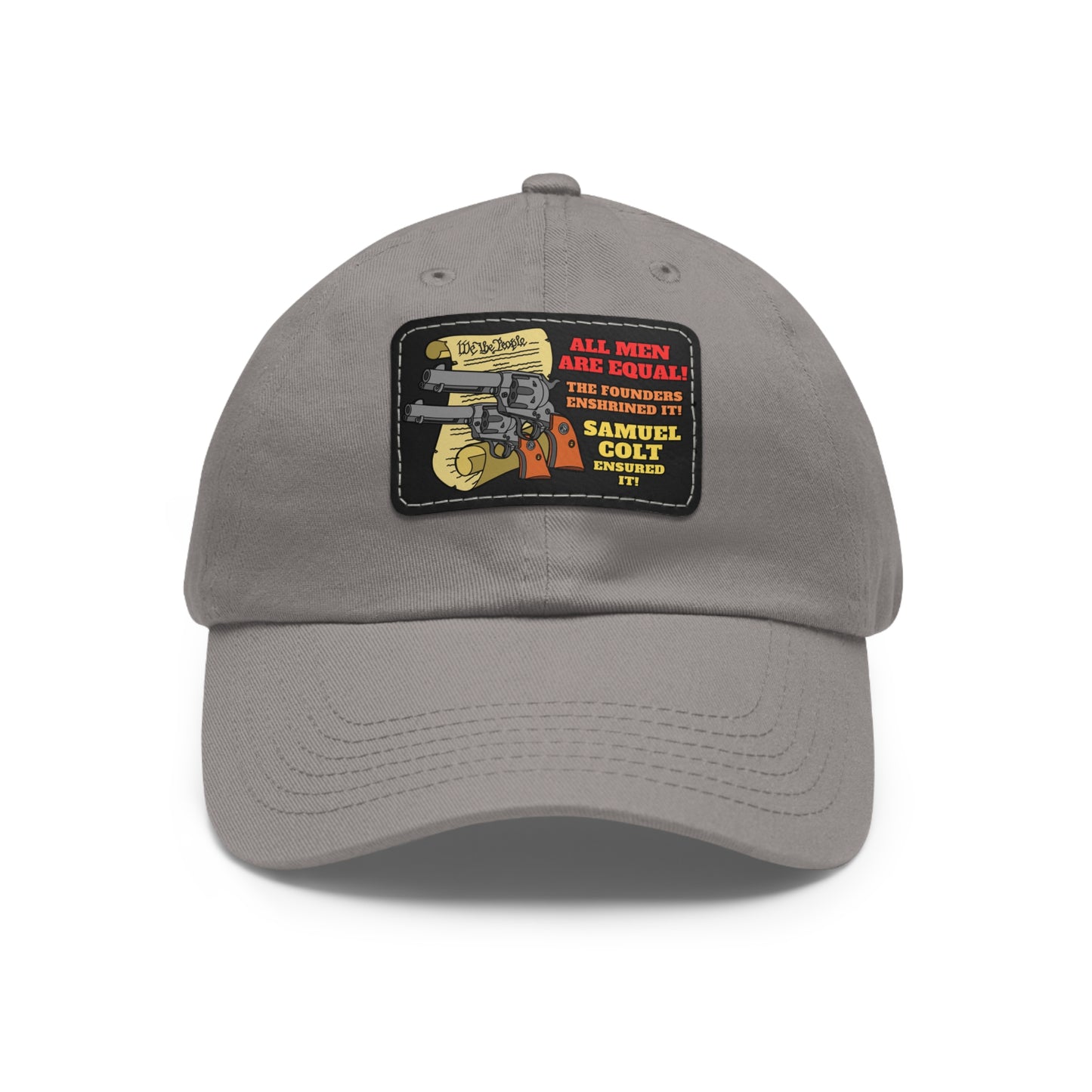 Equalizers! Dad Hat with Leather Patch (Rectangle)