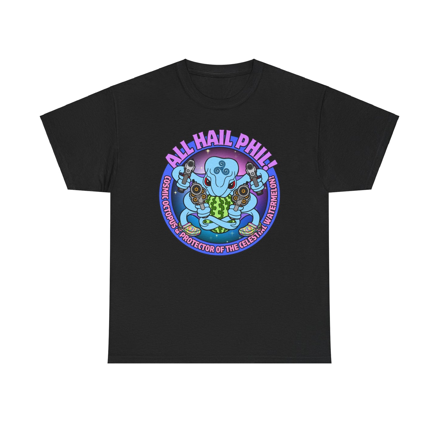 Cosmic Octopus! Unisex Heavy Cotton Tee